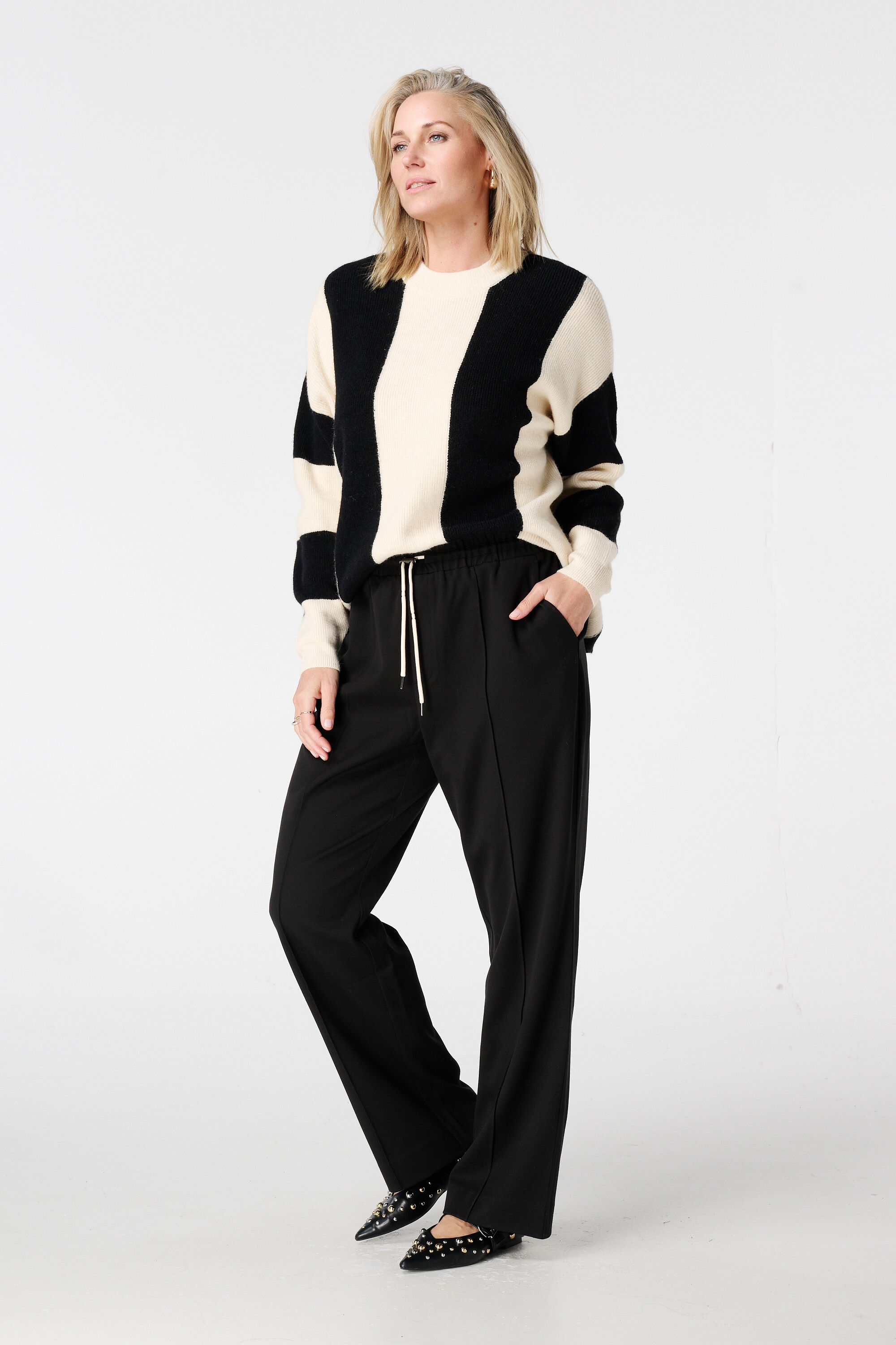 Trui met contrasterende strepen image number 5