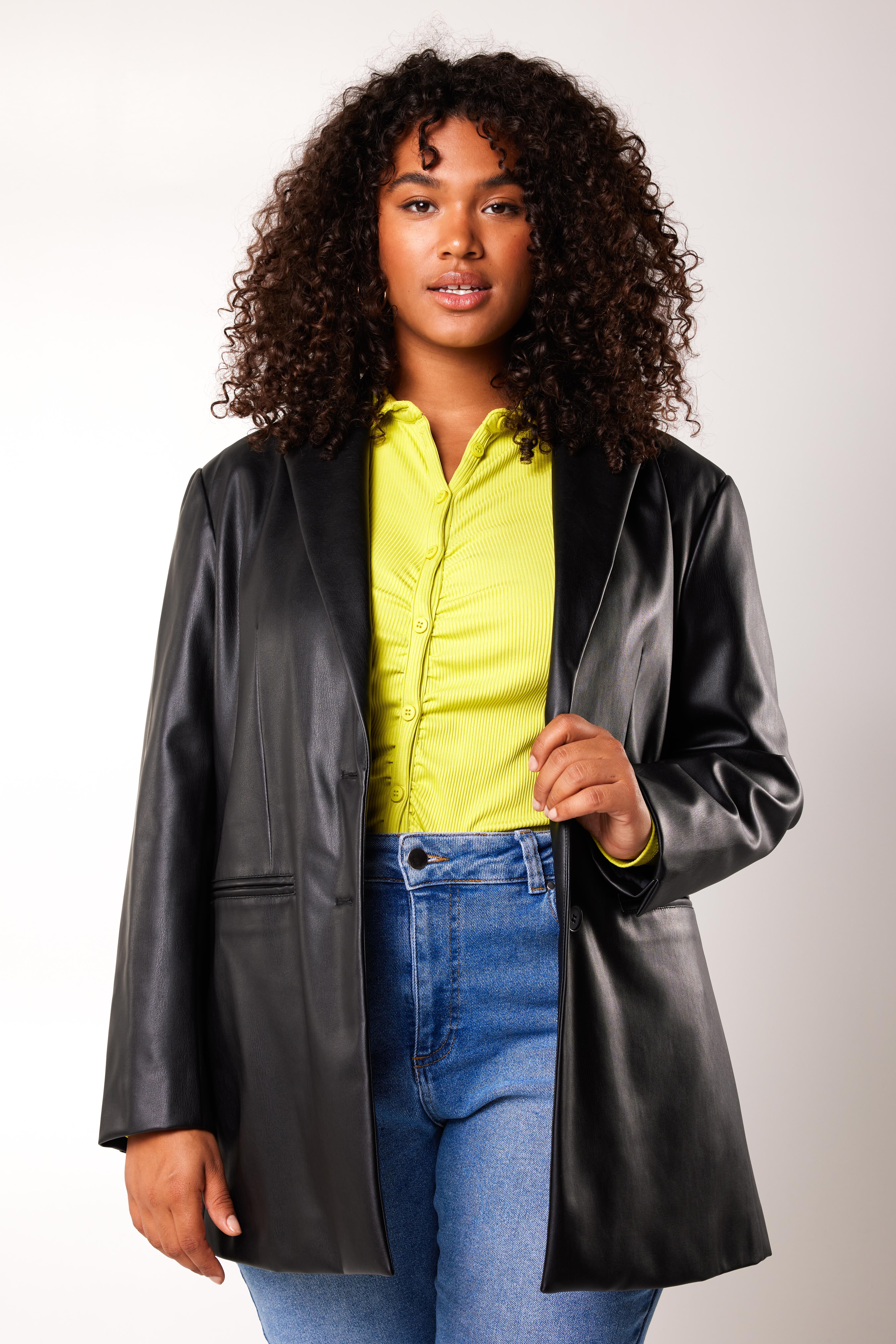 Imitatieleren blazer image number 6