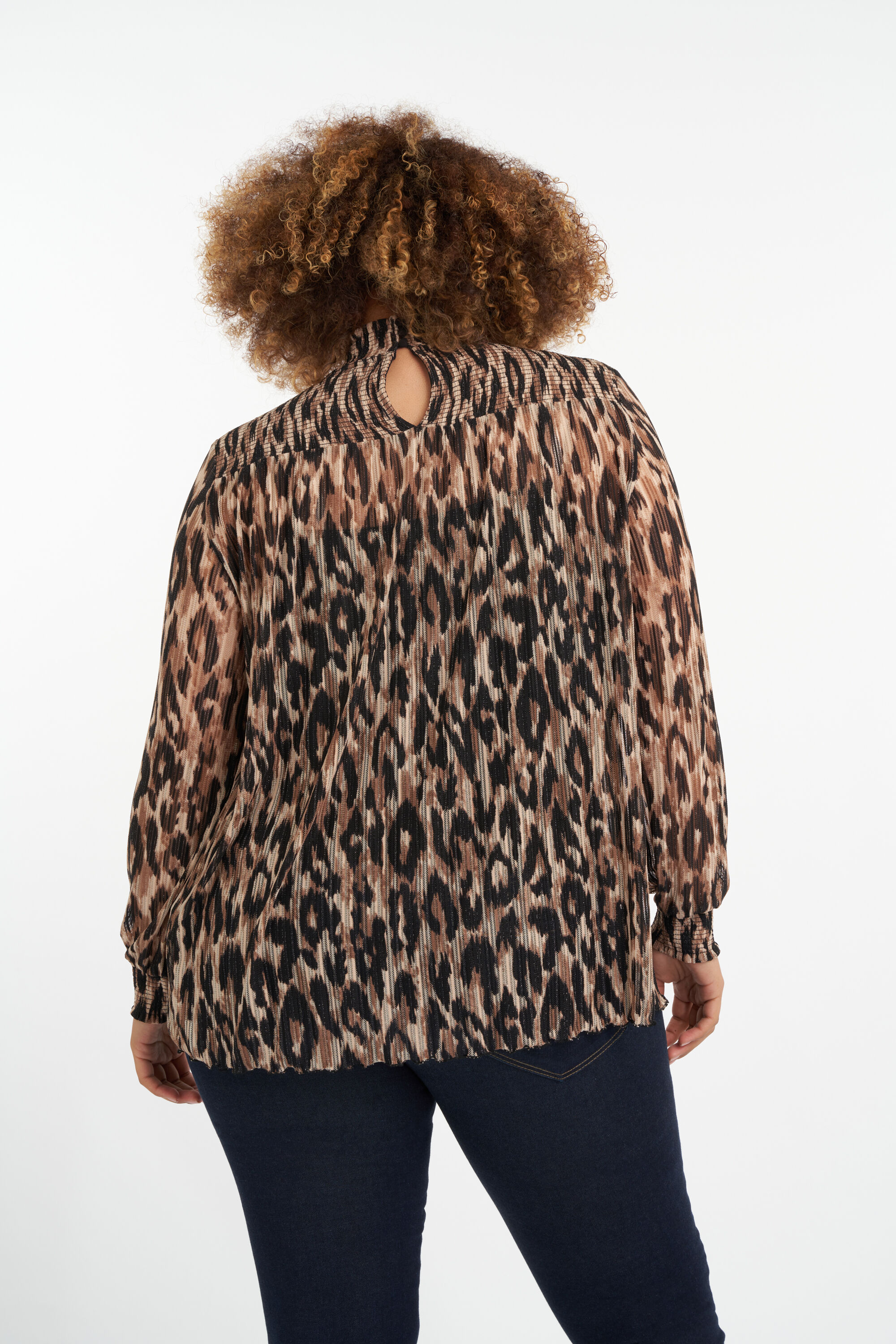 Semi-transparante top met print image number 3