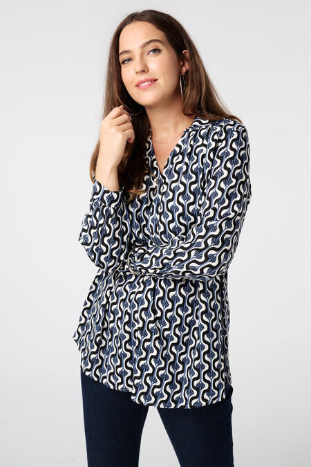 Oversized blouse met print Oversized blouse met print
