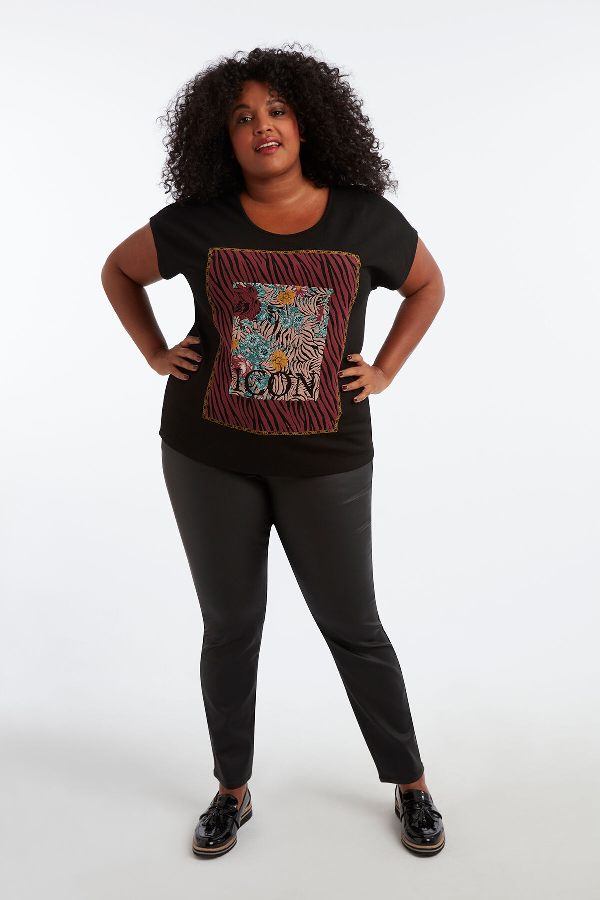 Dames T shirt met waxprint MS Mode