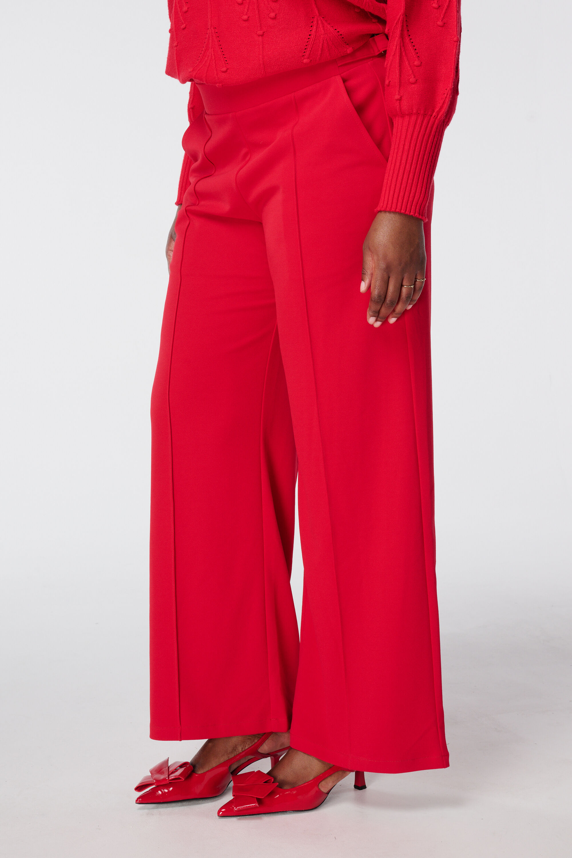 Rechtvallende broek met stretch image number 5