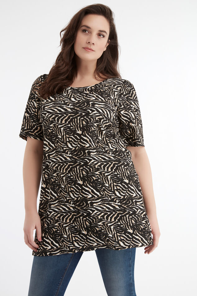 Lang T-shirt met print image number 0