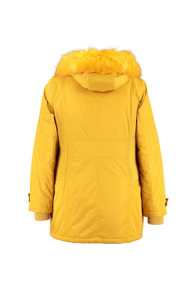 Parka met imitatiebontkraag image number 2