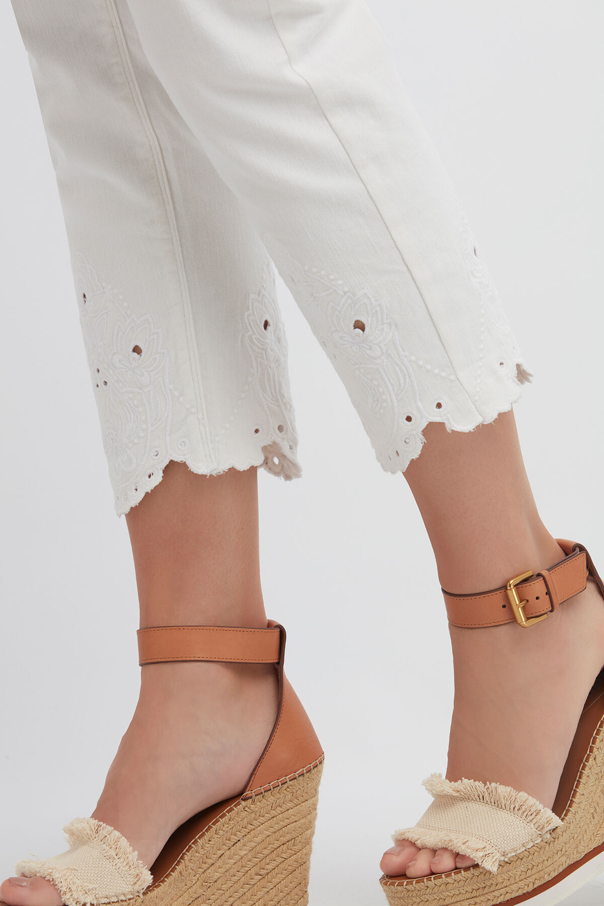 Driekwart broek met embroidery image number 3