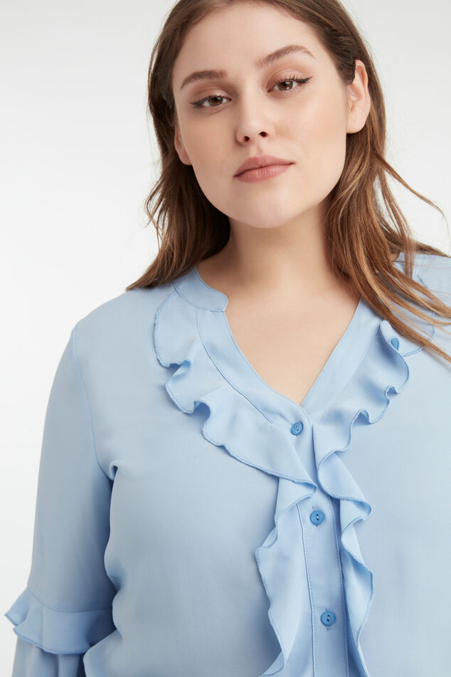 Blouse met volants image number 5