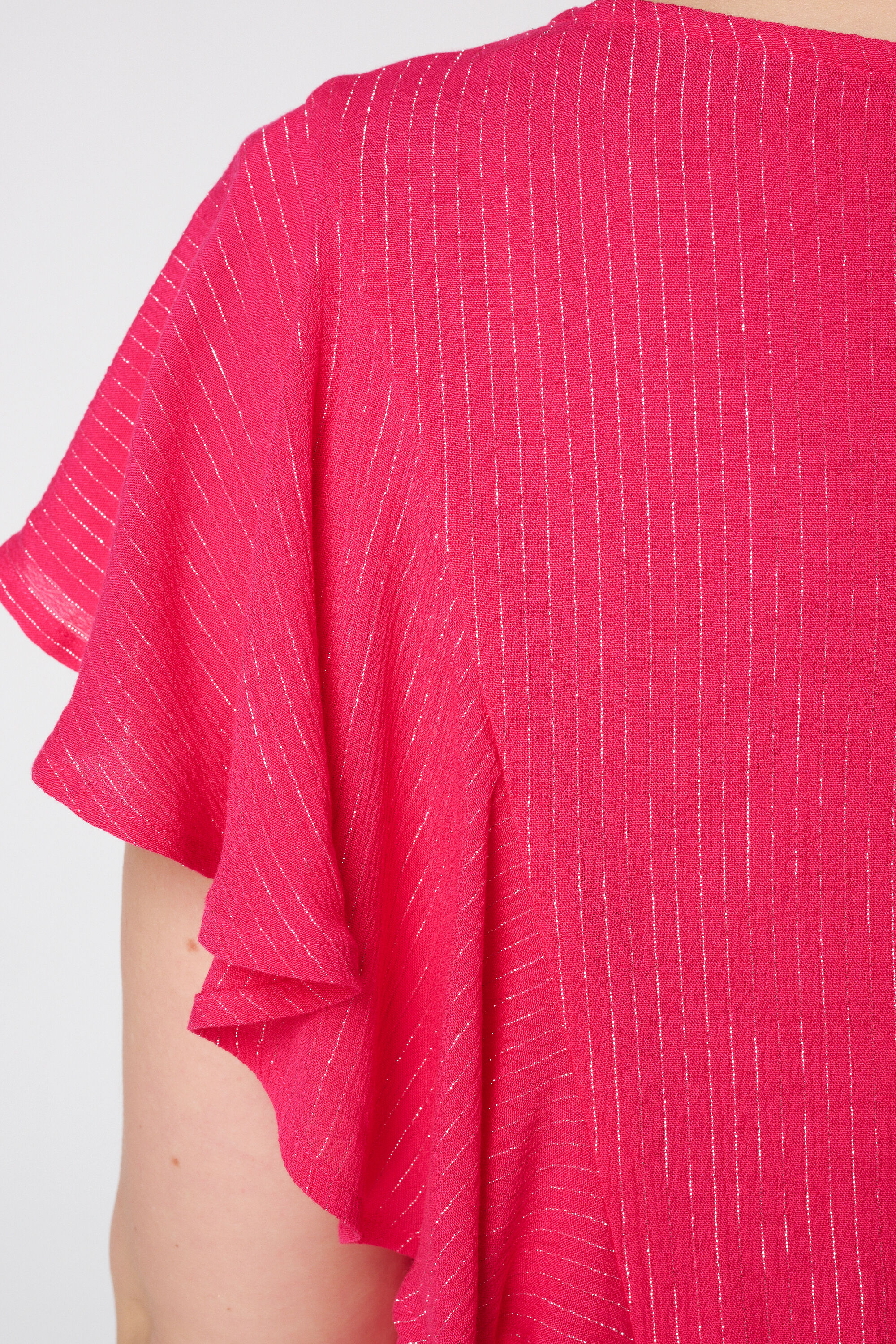 Losvallende jurk met tailleband  image number 4