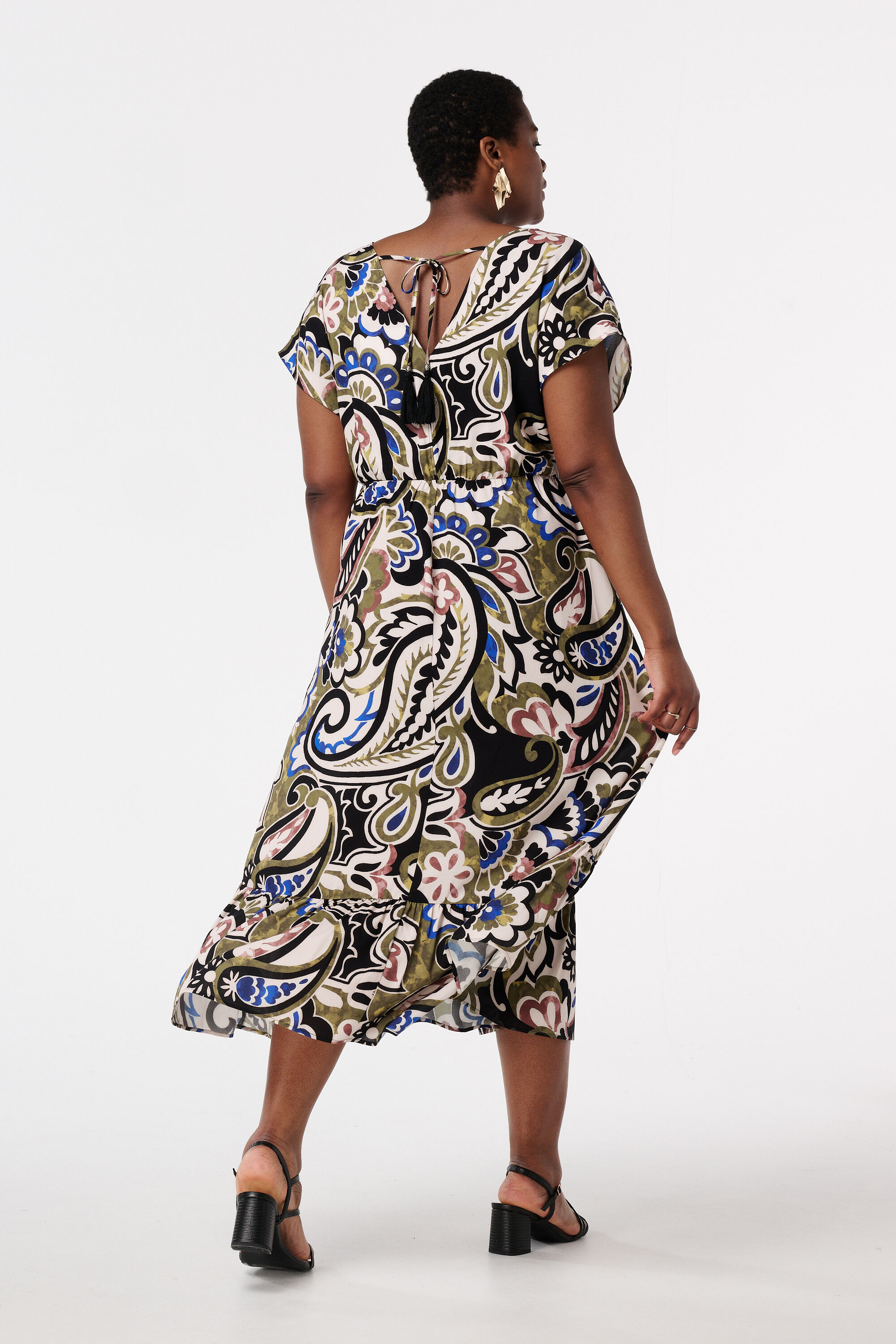 Midi jurk met print image number 3