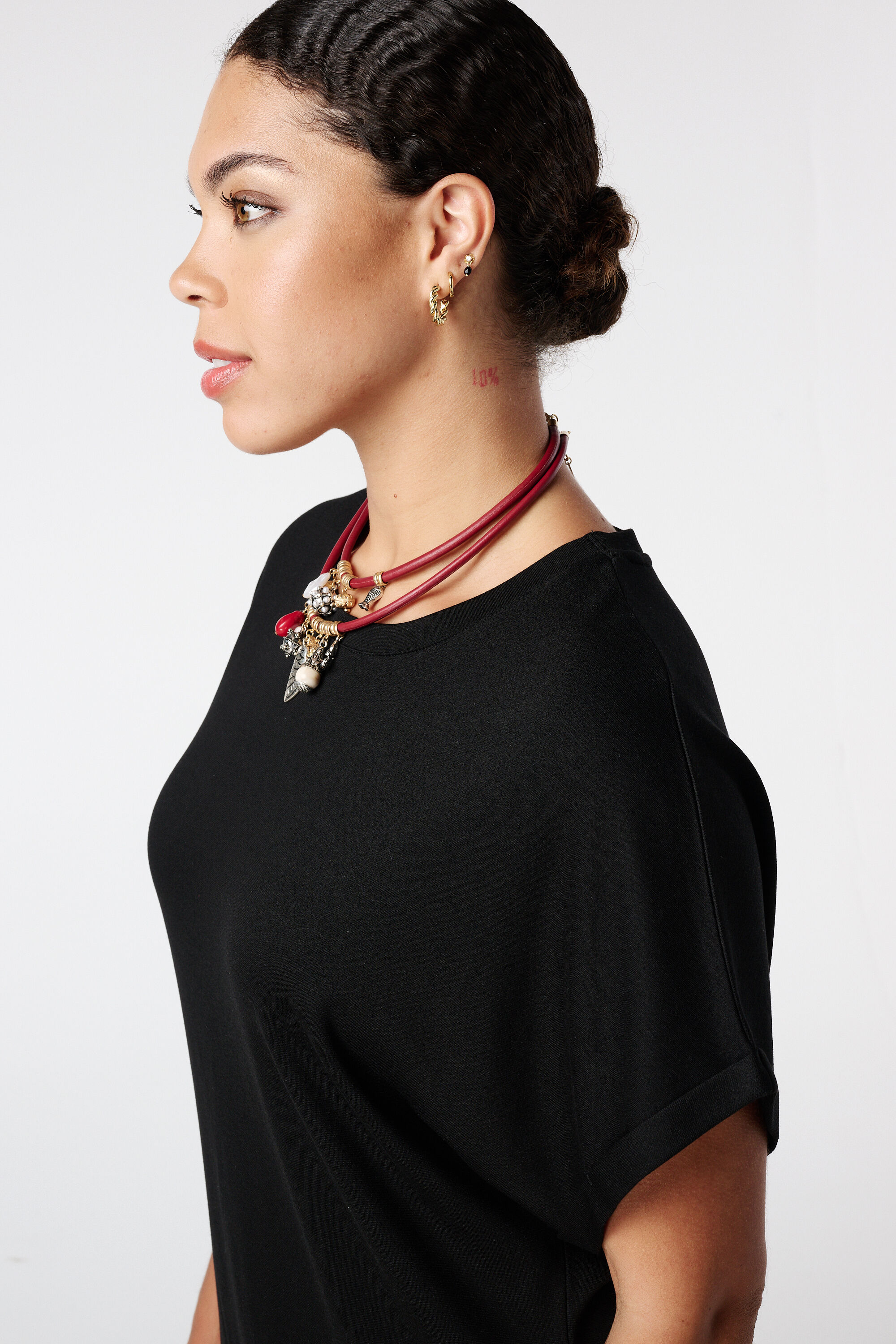 Maxi jurk met stretch image number 4