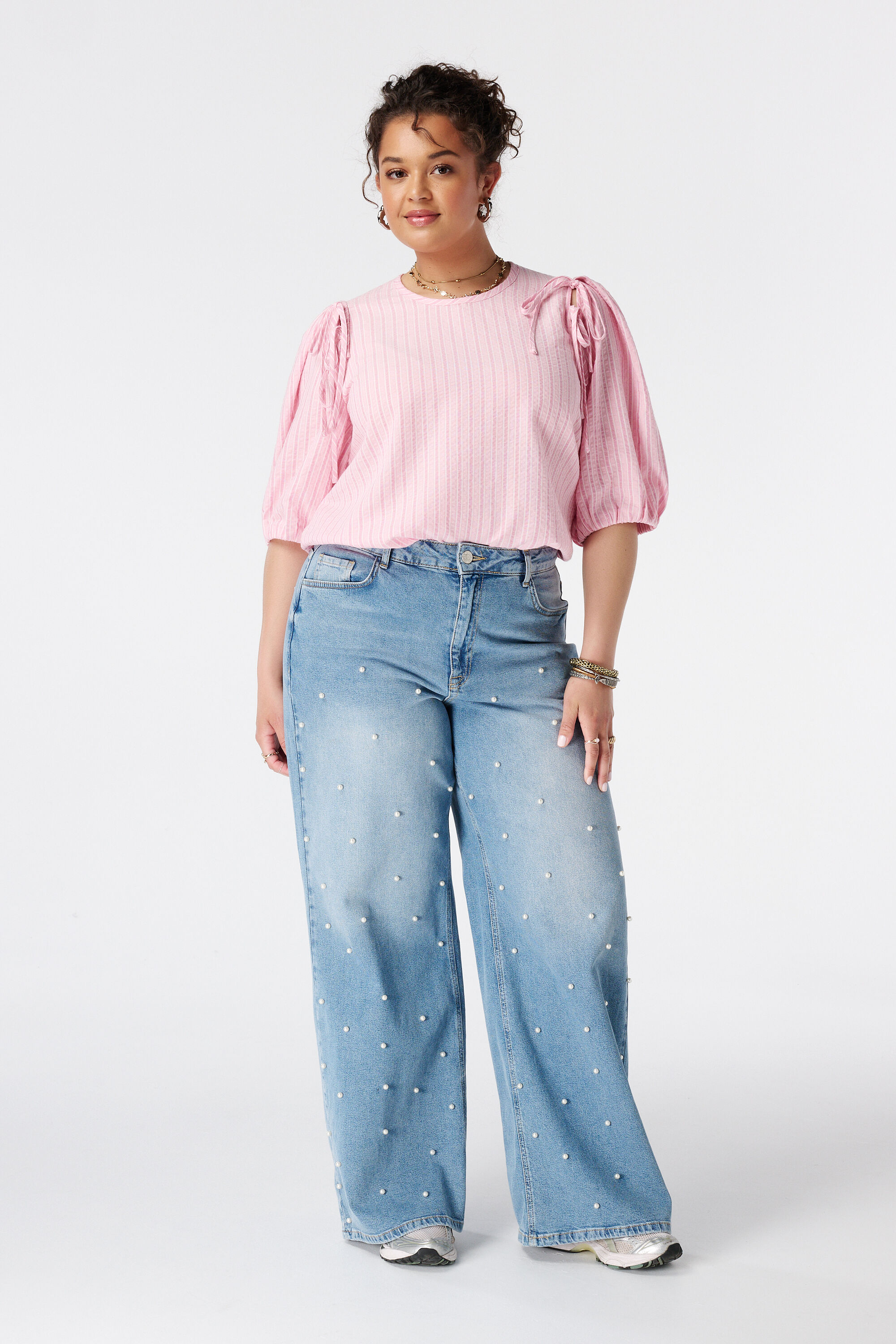 Blouse met strikken image number 5