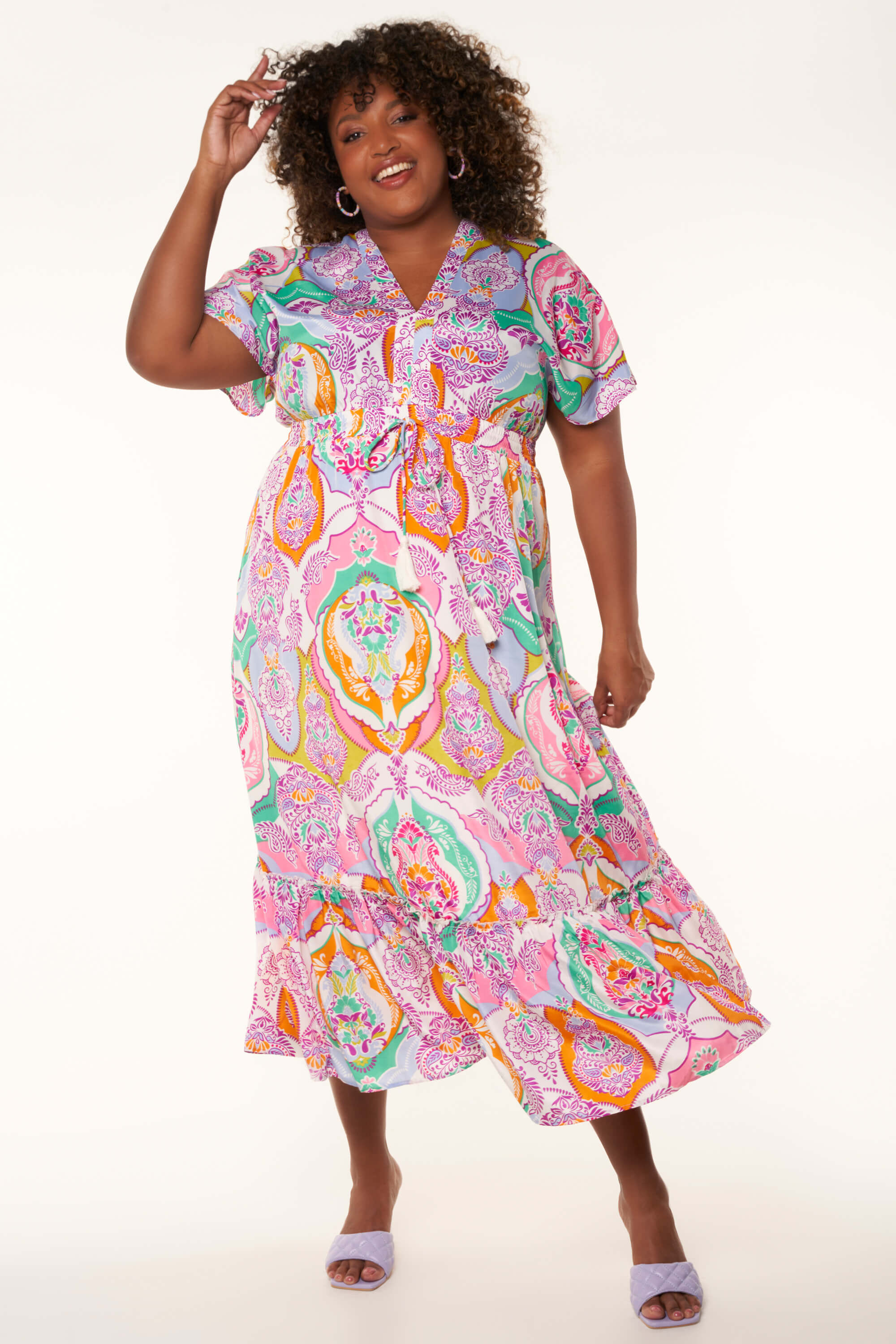 Dames Jurk met print MS Mode