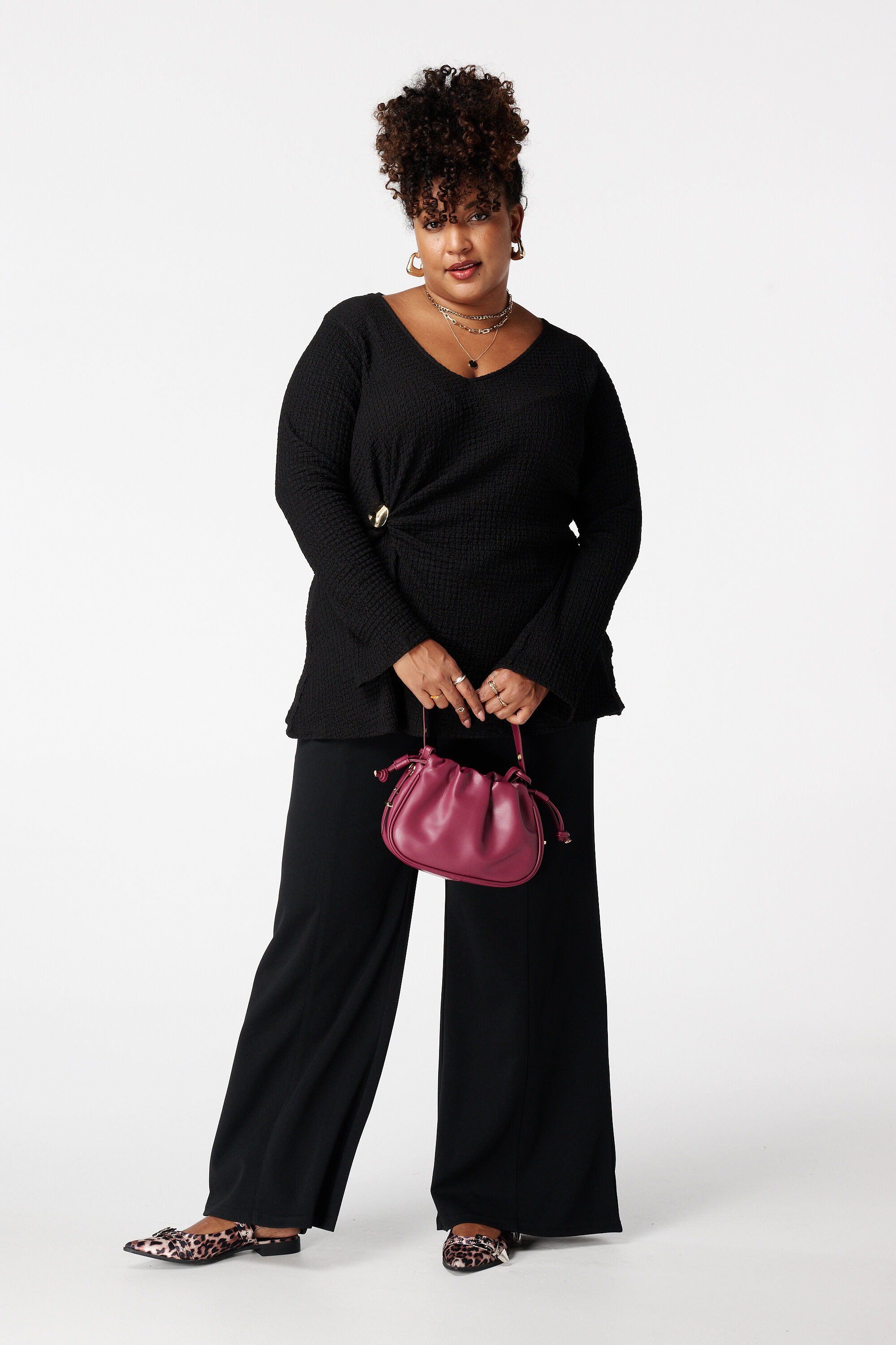 Top met knoopdetail image number 5