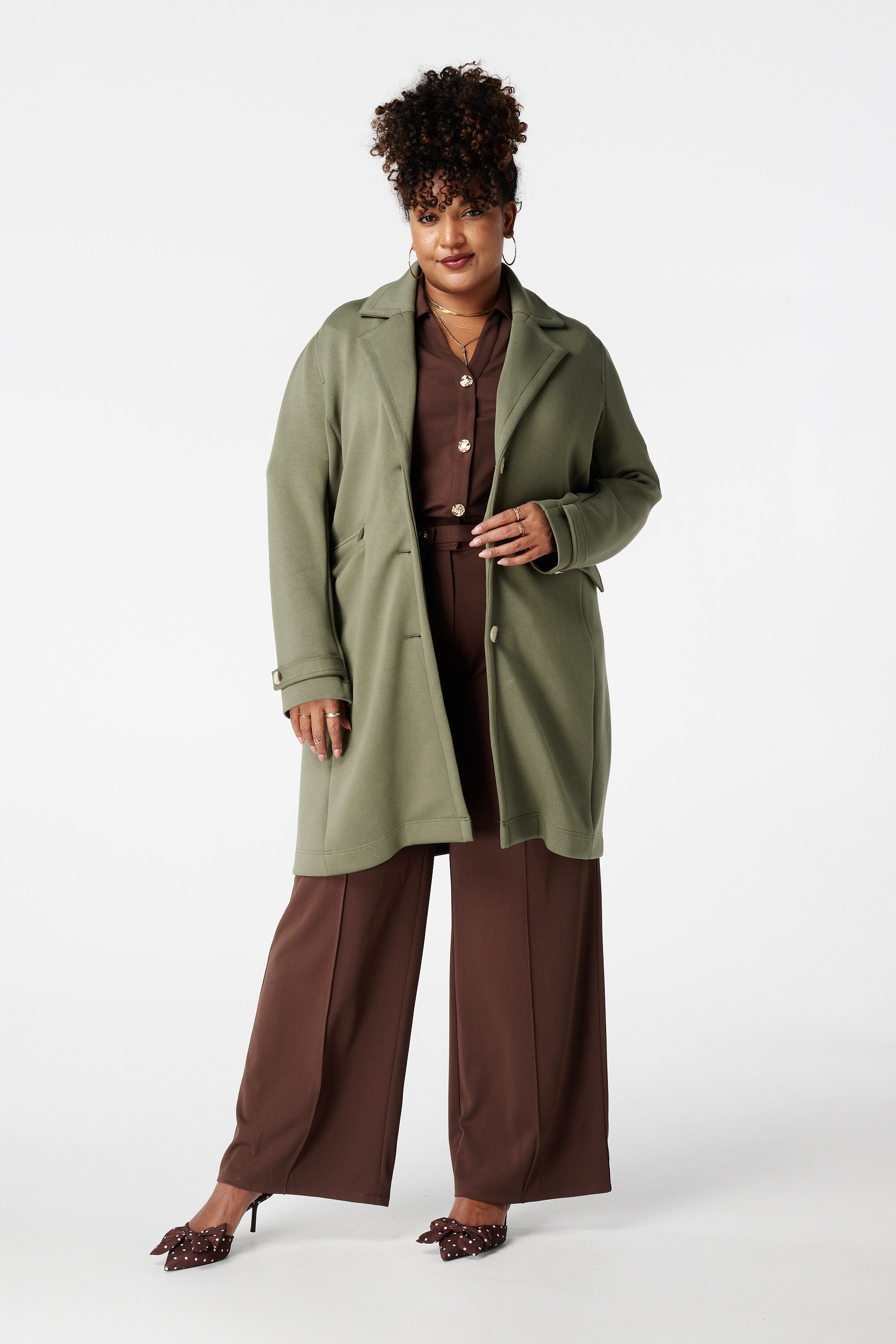 Mantel met knoopsluiting image number 5