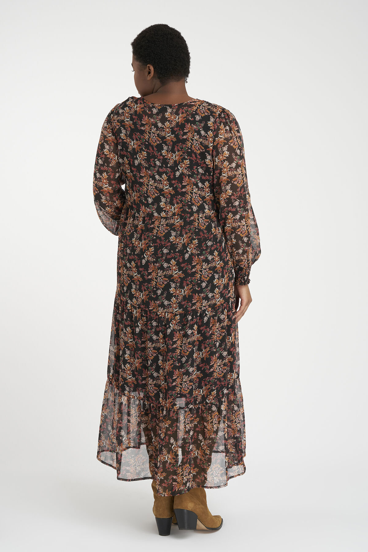 Maxi jurk met bloemenprint image number 4