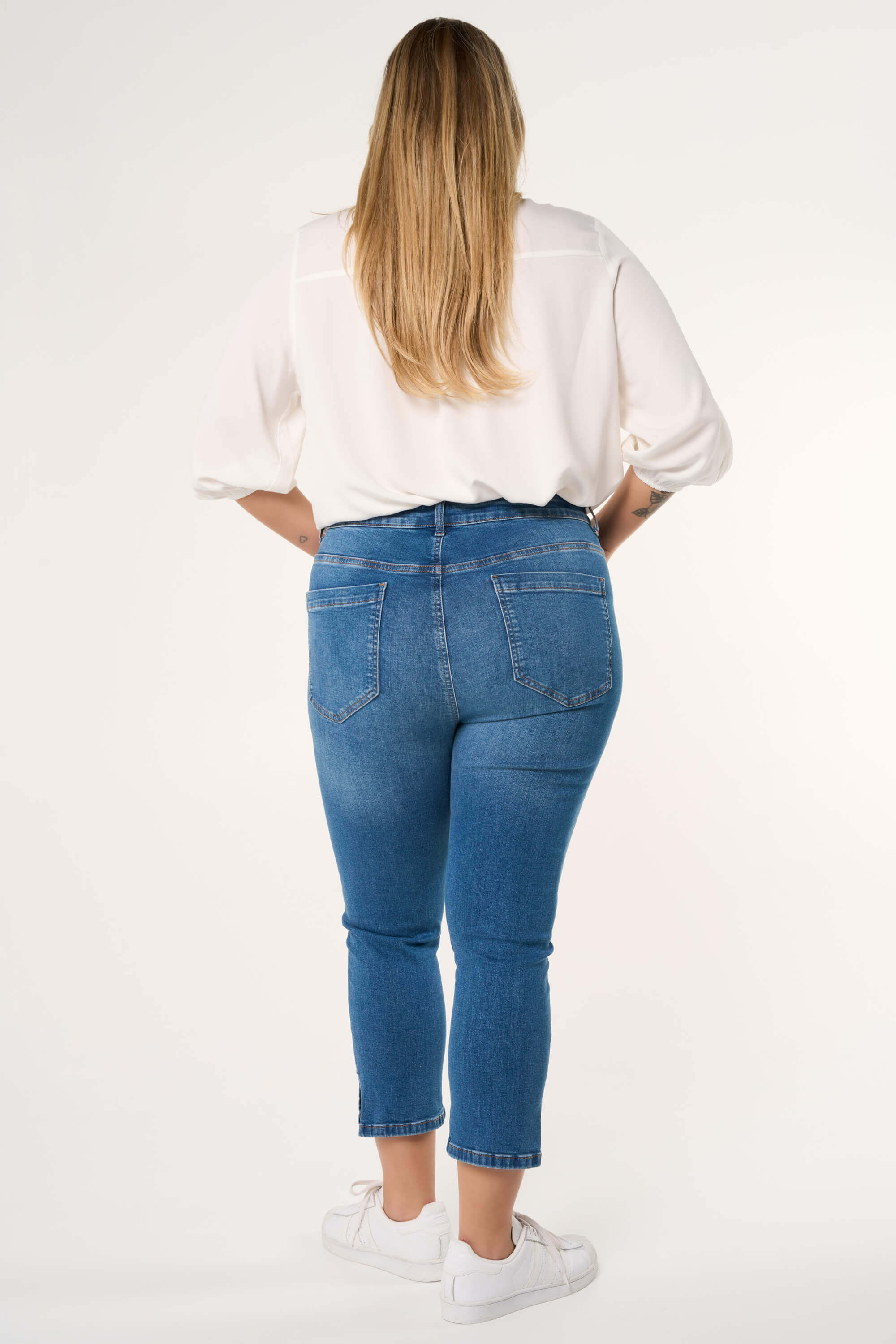 Capri broek met steentjes image number 3