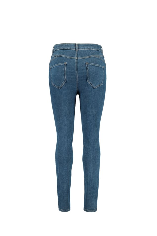Skinny leg high waist jeans image number 2