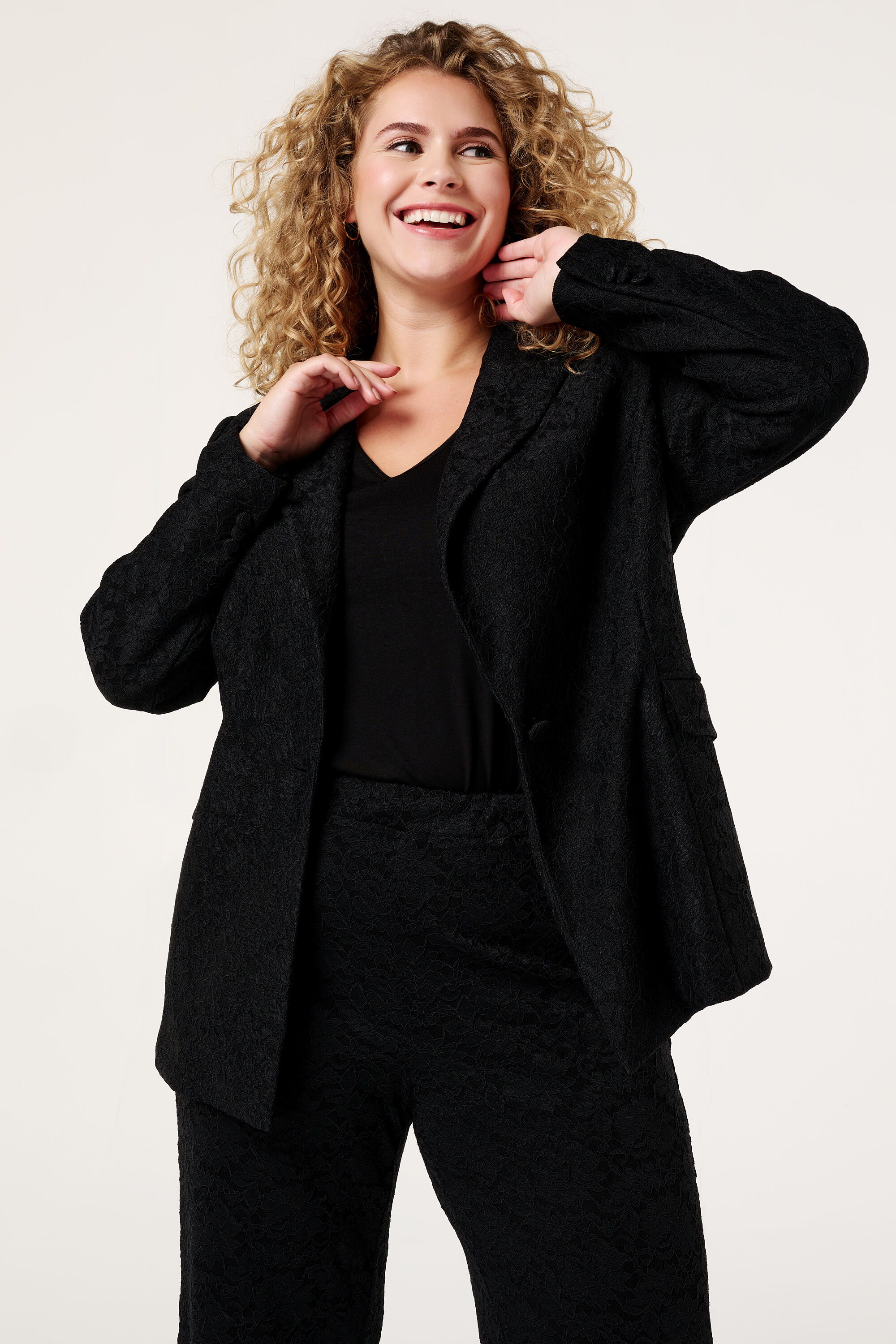 Blazer met kant image number 6