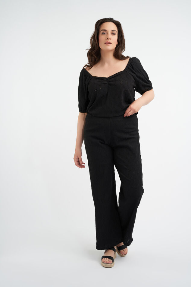 Wijde broek van embroidery anglaise image number 4