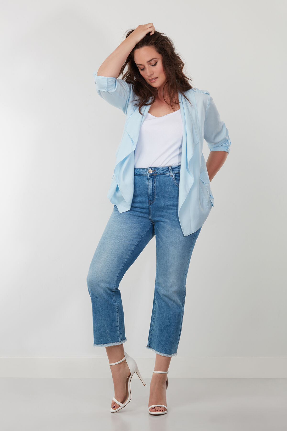 Gedrapeerde jas  image number 3