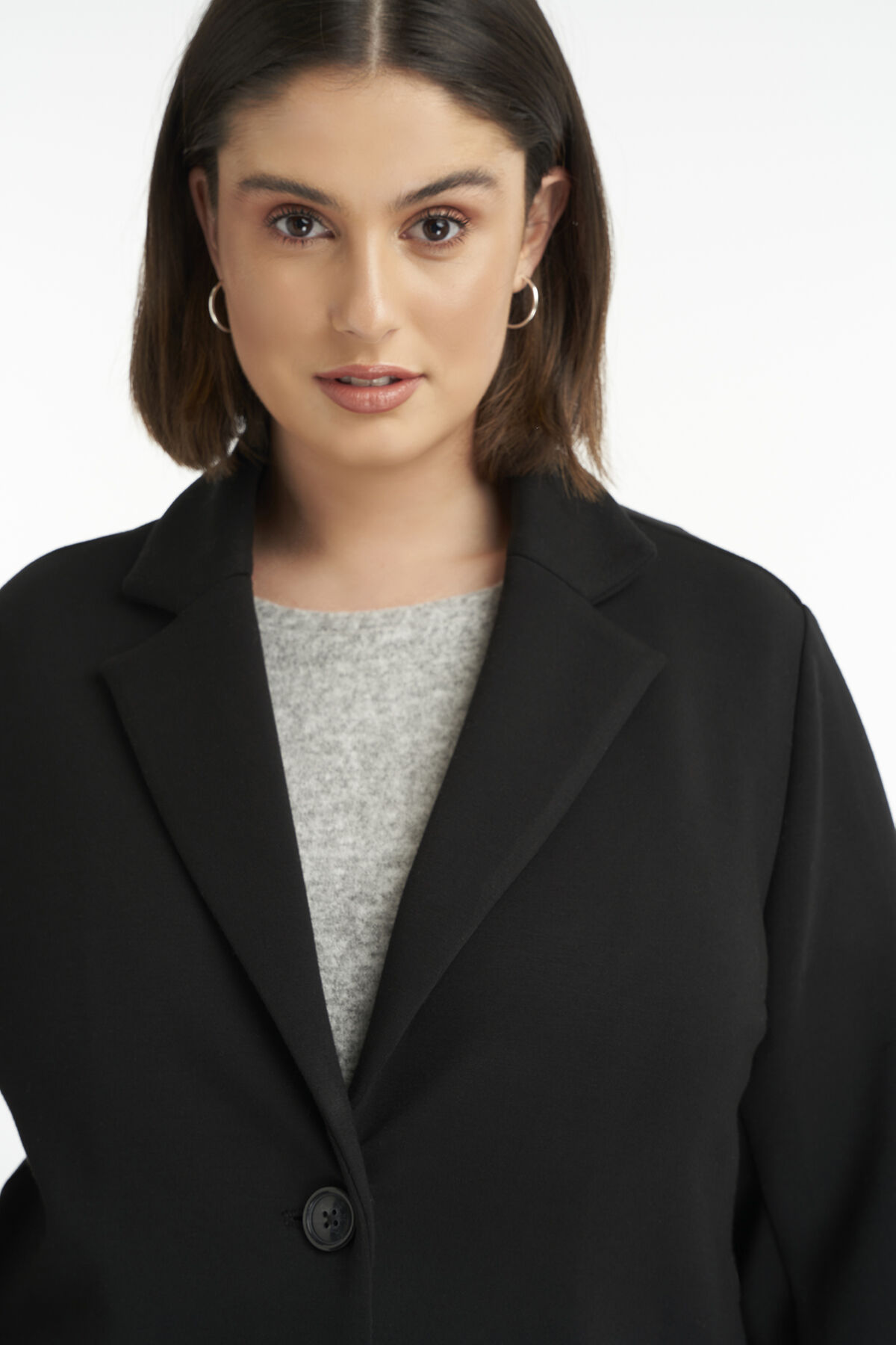 Lange jersey jas image number 4