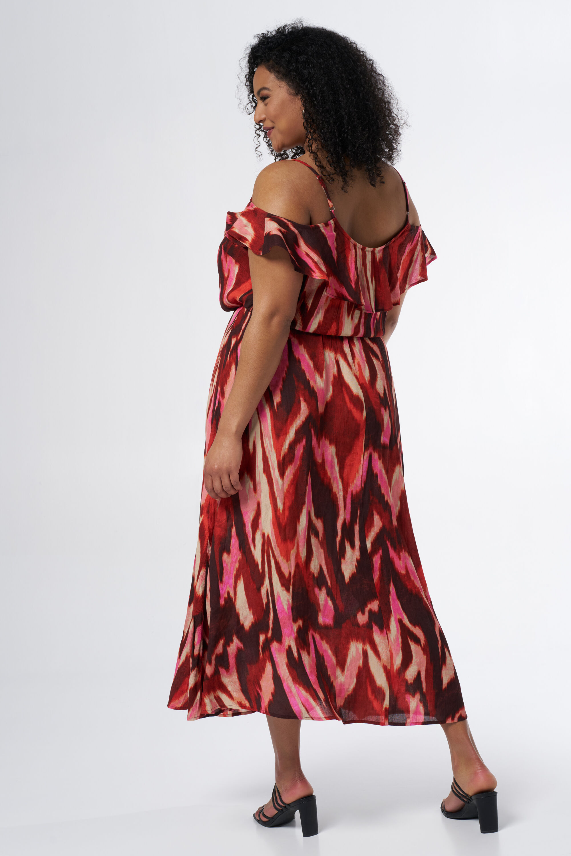 Midi jurk met print image number 3