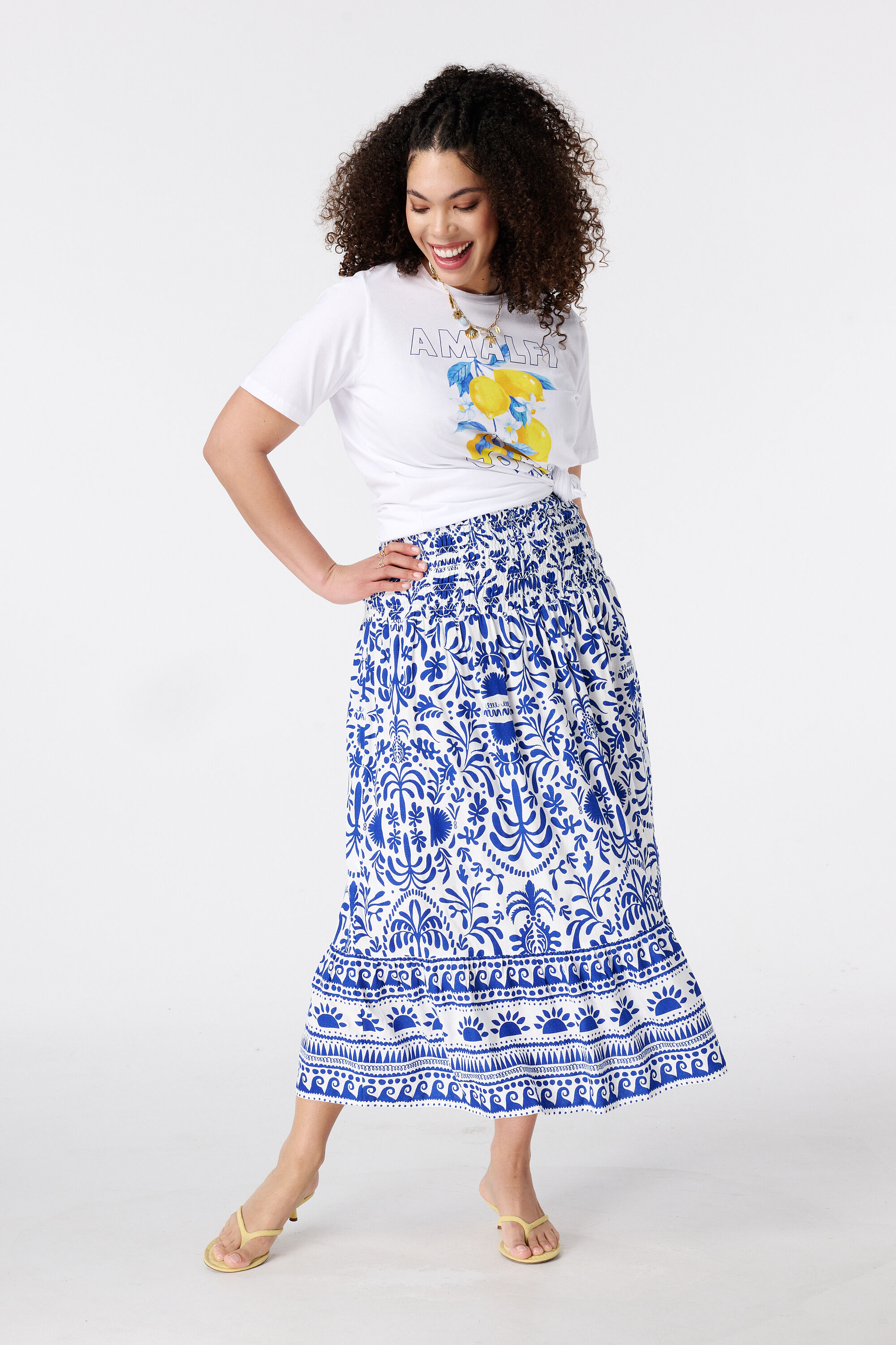 Maxi rok met print