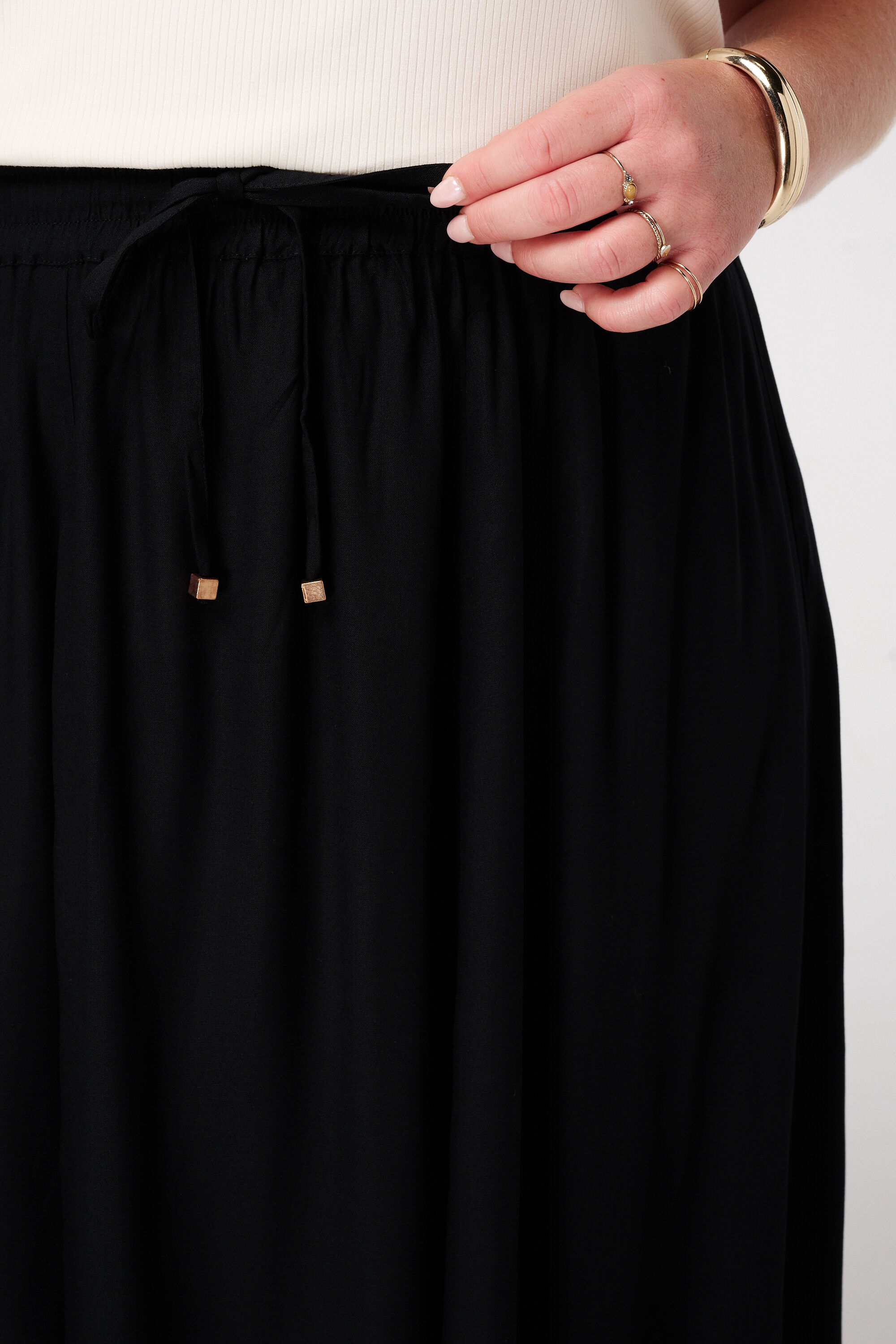 Maxi rok met elastische taille image number 4