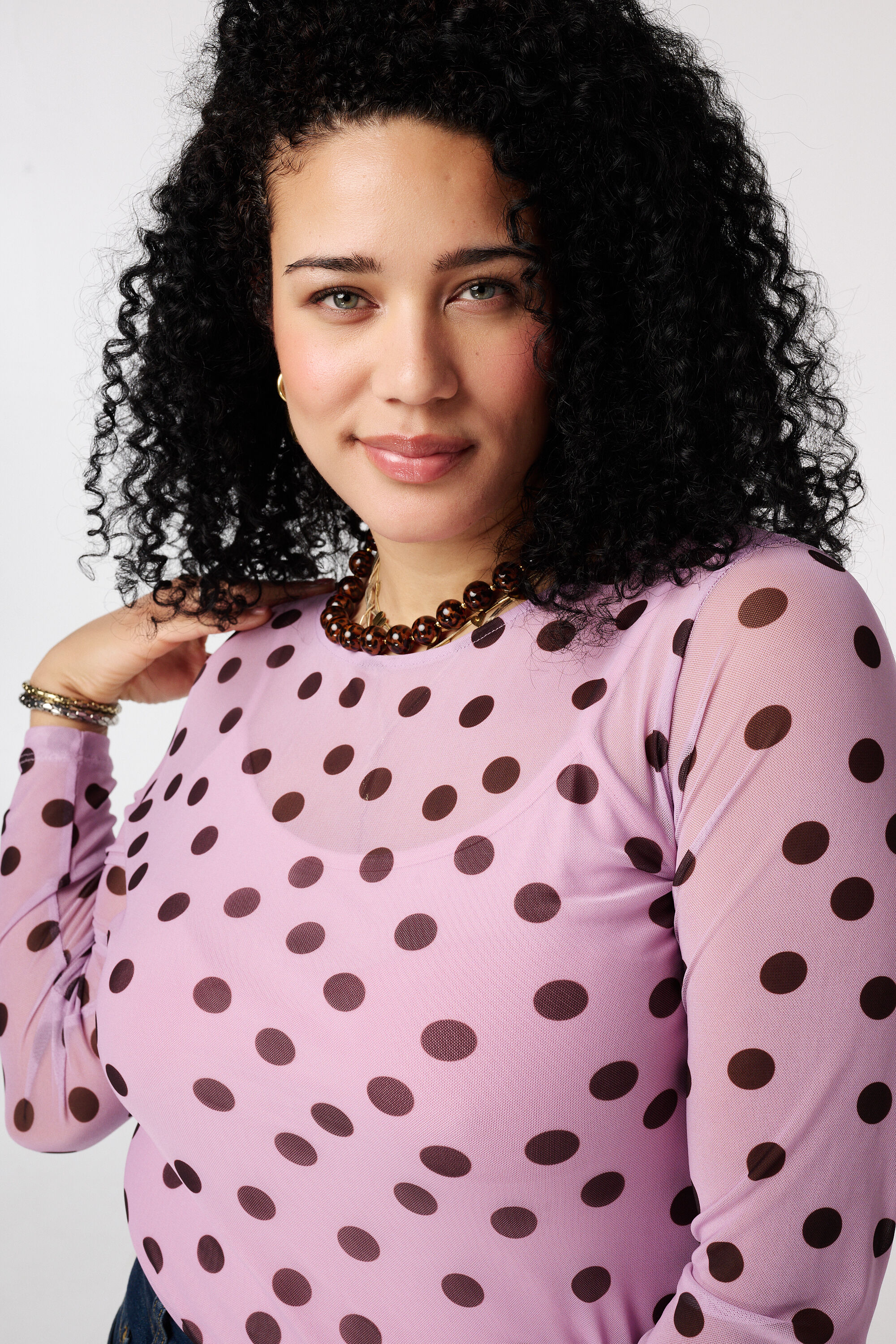 Mesh top met print image number 4