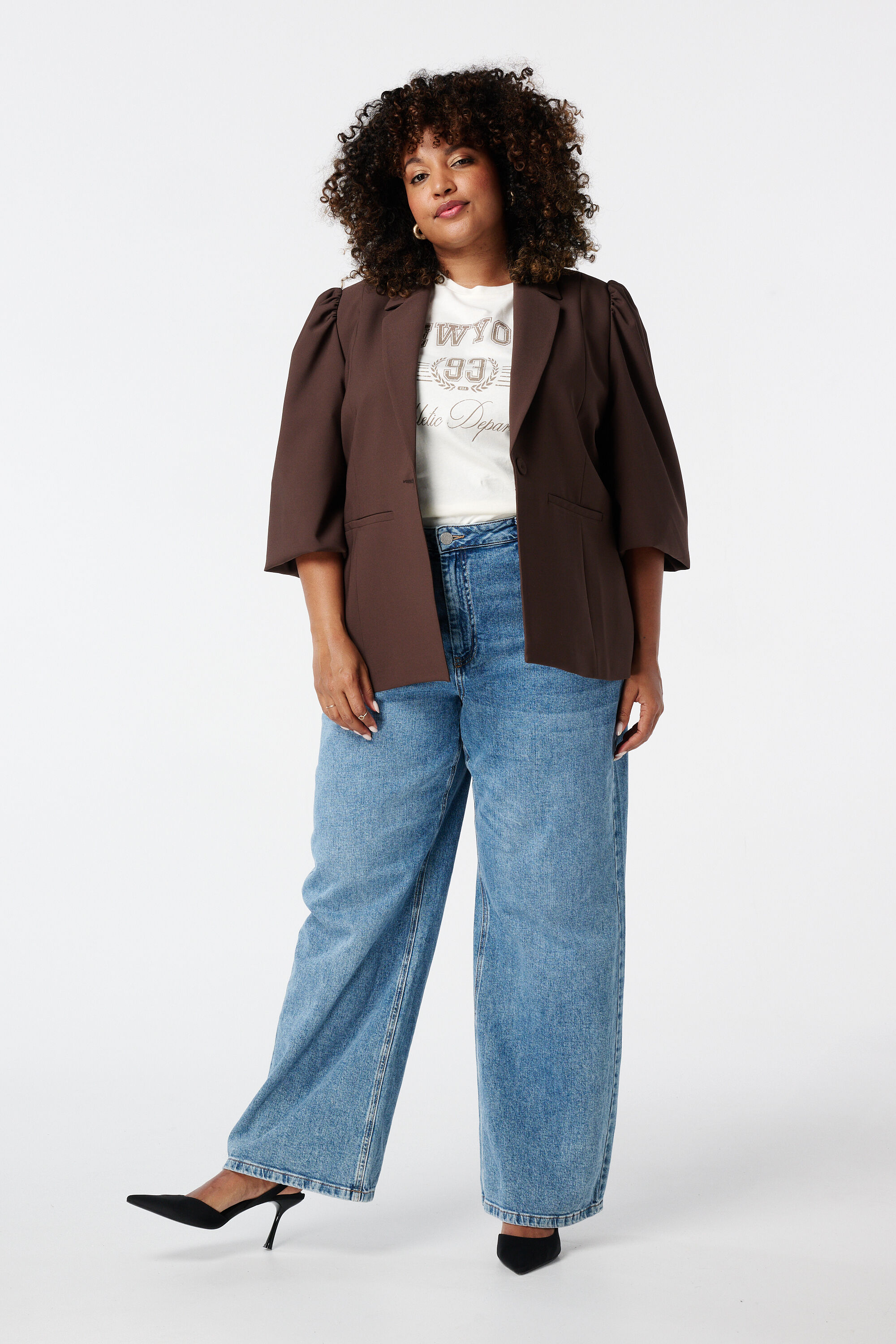 Blazer met pofmouwen image number 5