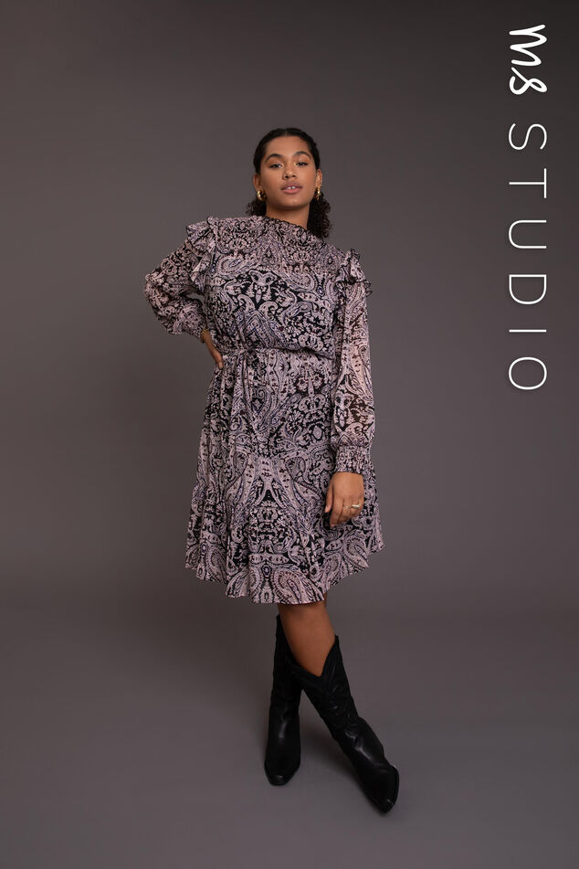 Jurk met smockdetails image number 0