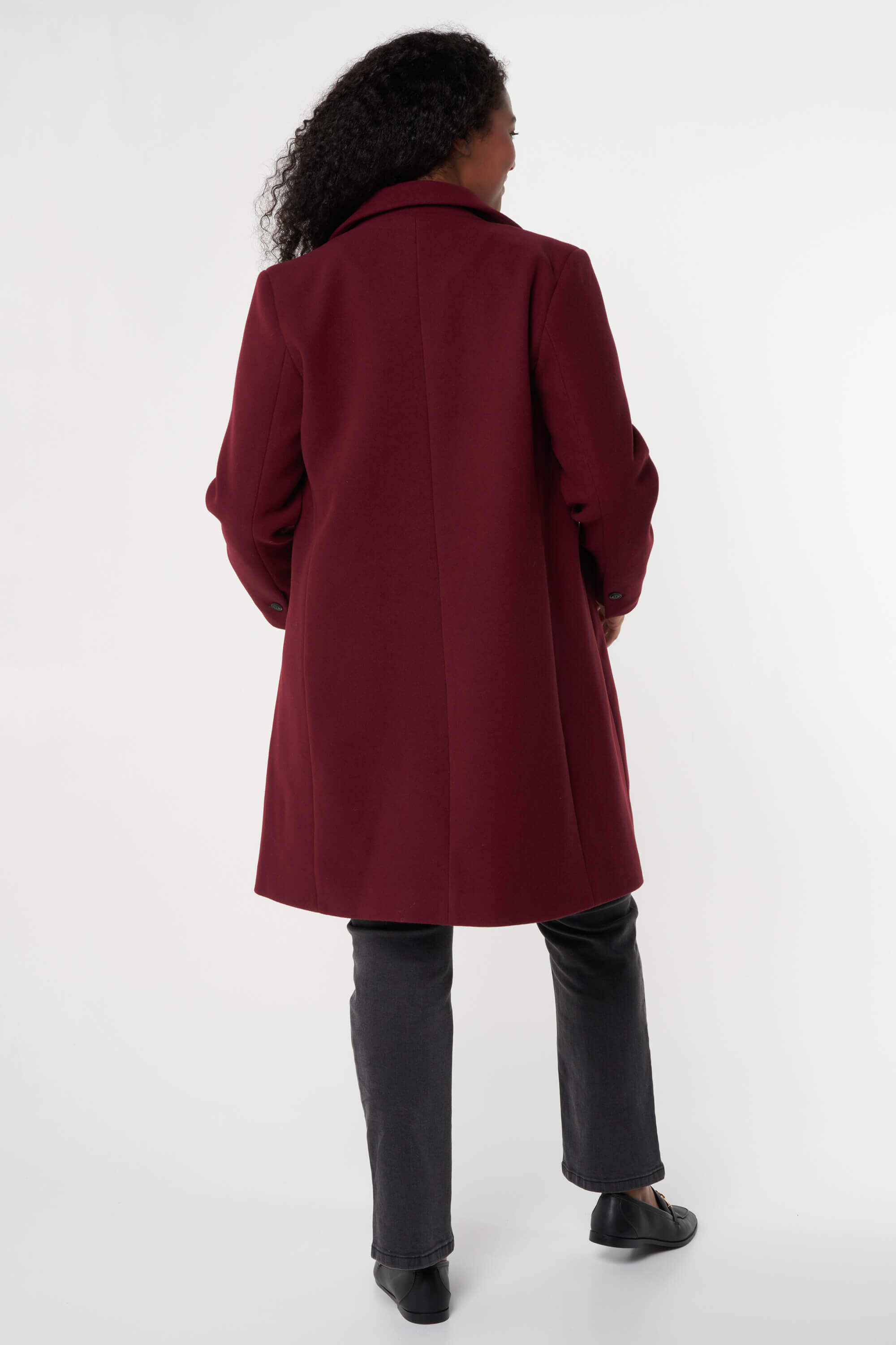 Mantel jas met knopen image number 3
