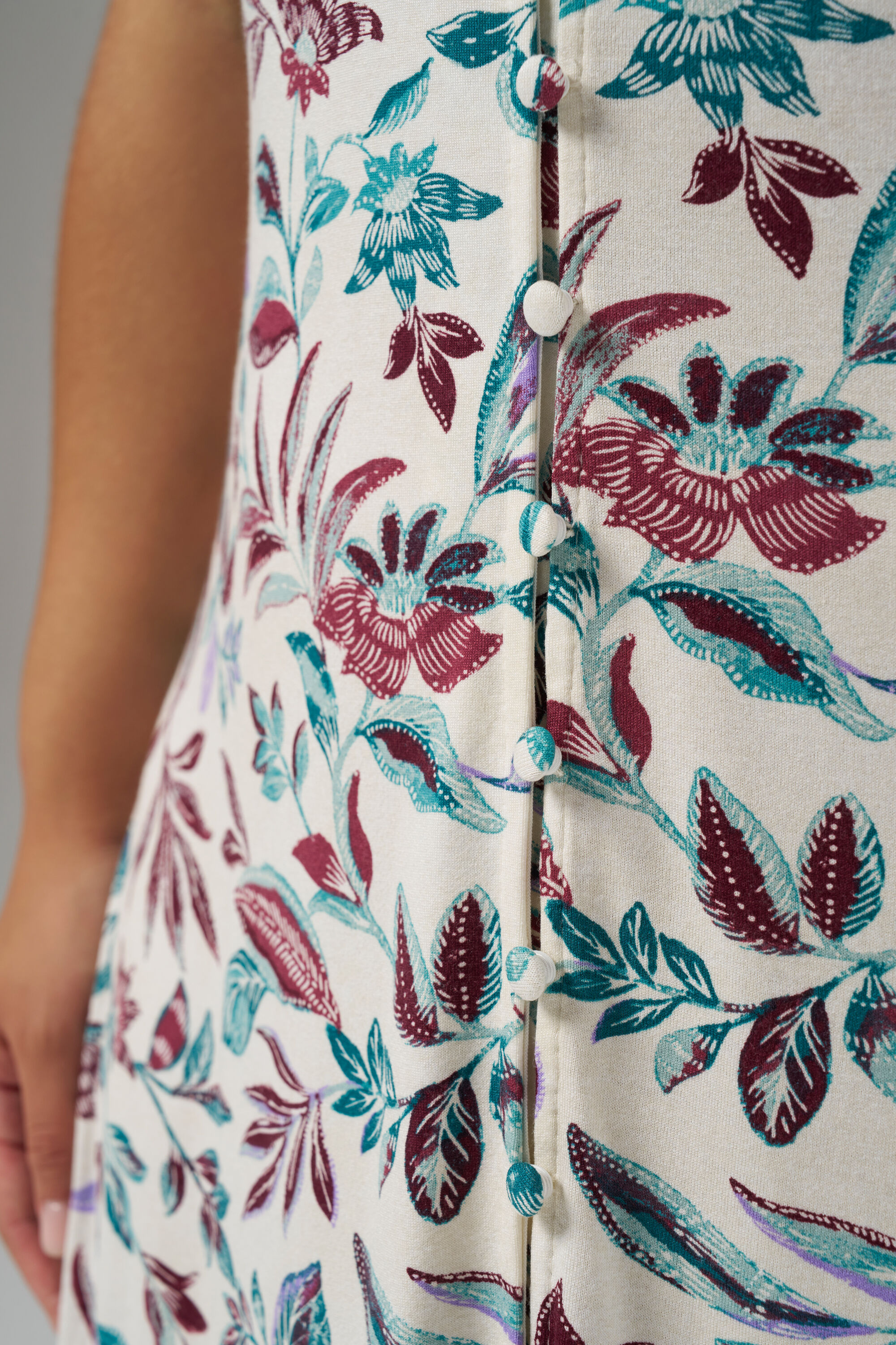 Midi jurk met bloemenprint image number 4