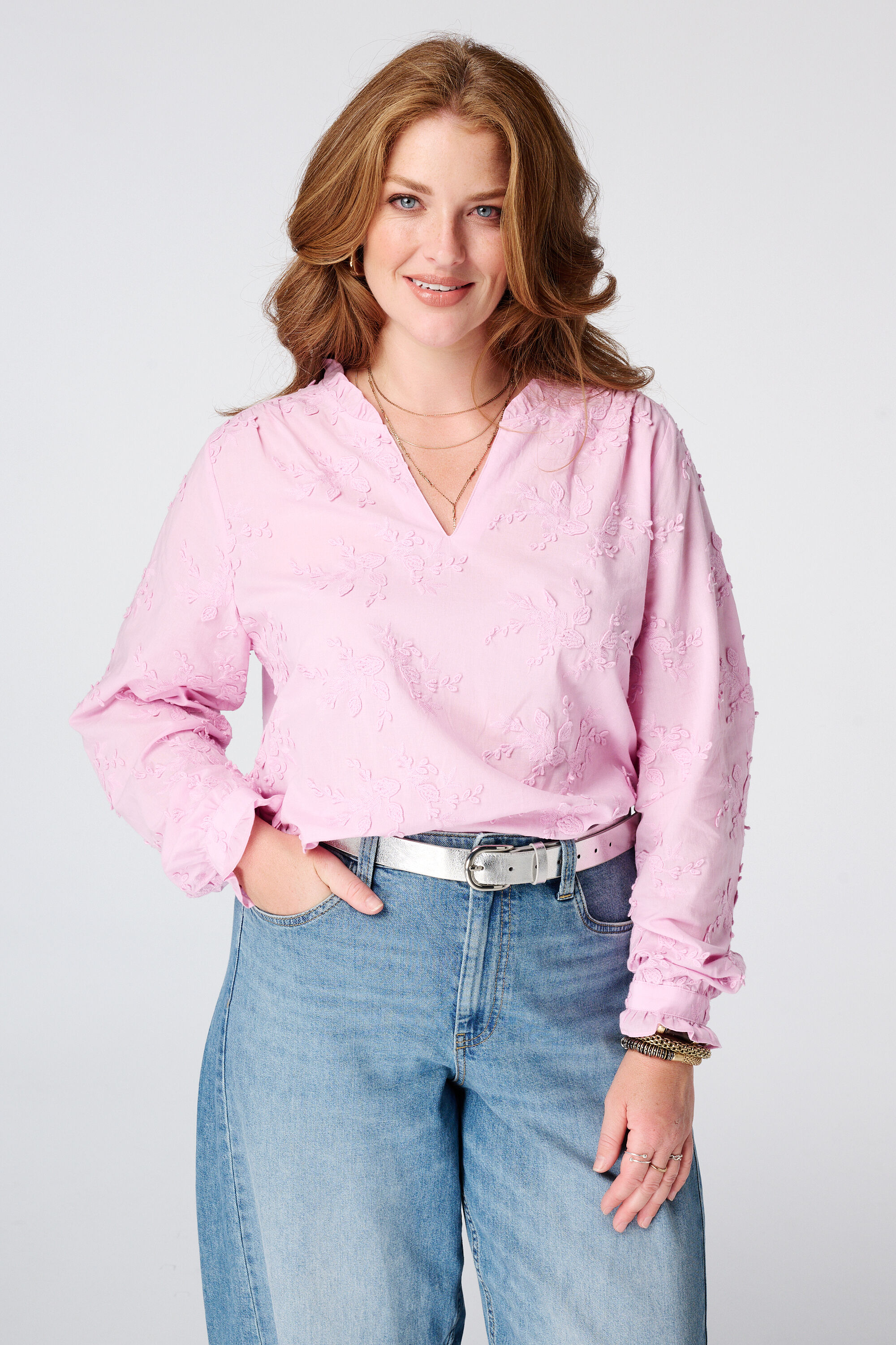 Blouse met borduursel image number 0