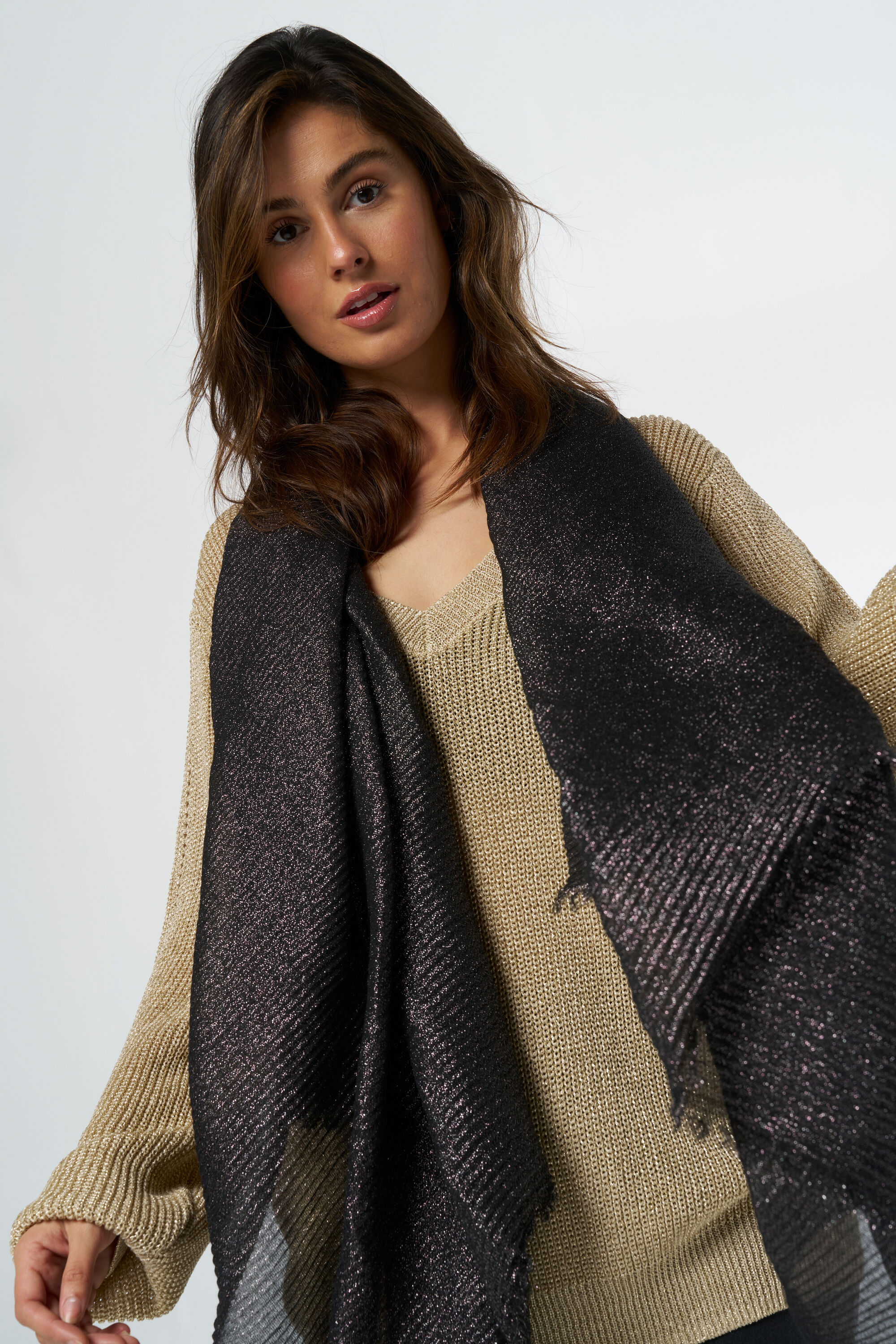 Sjaal met glitter image number 3