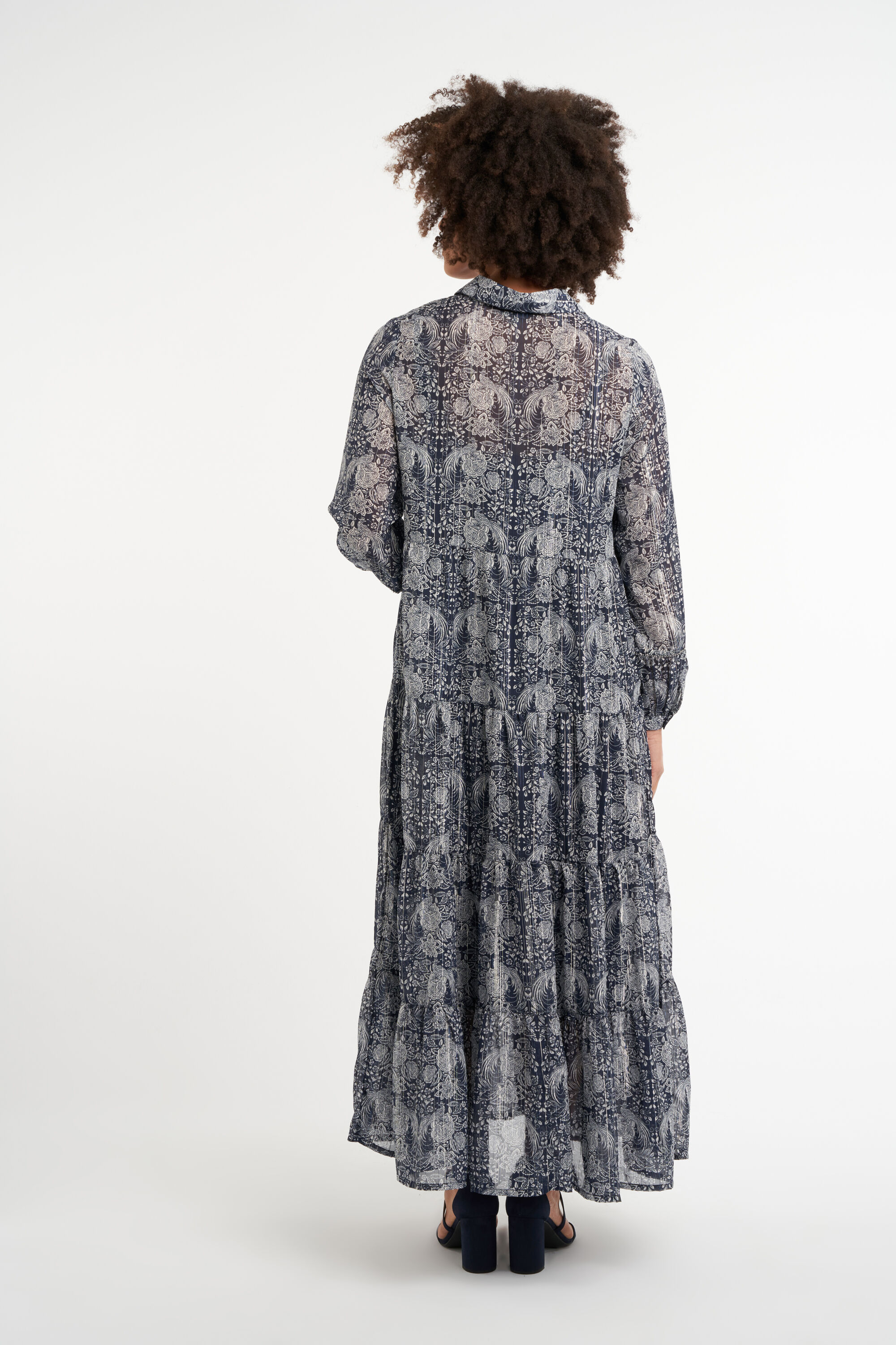 Maxi jurk met bloemenprint image number 4