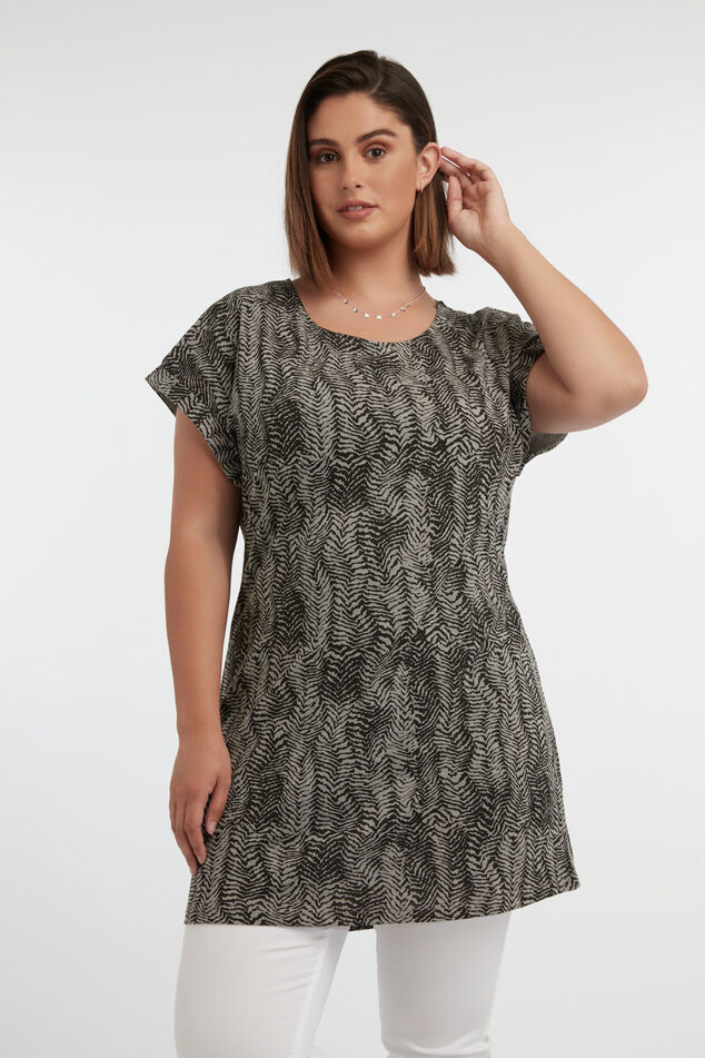 Lang T-shirt met print image number 0