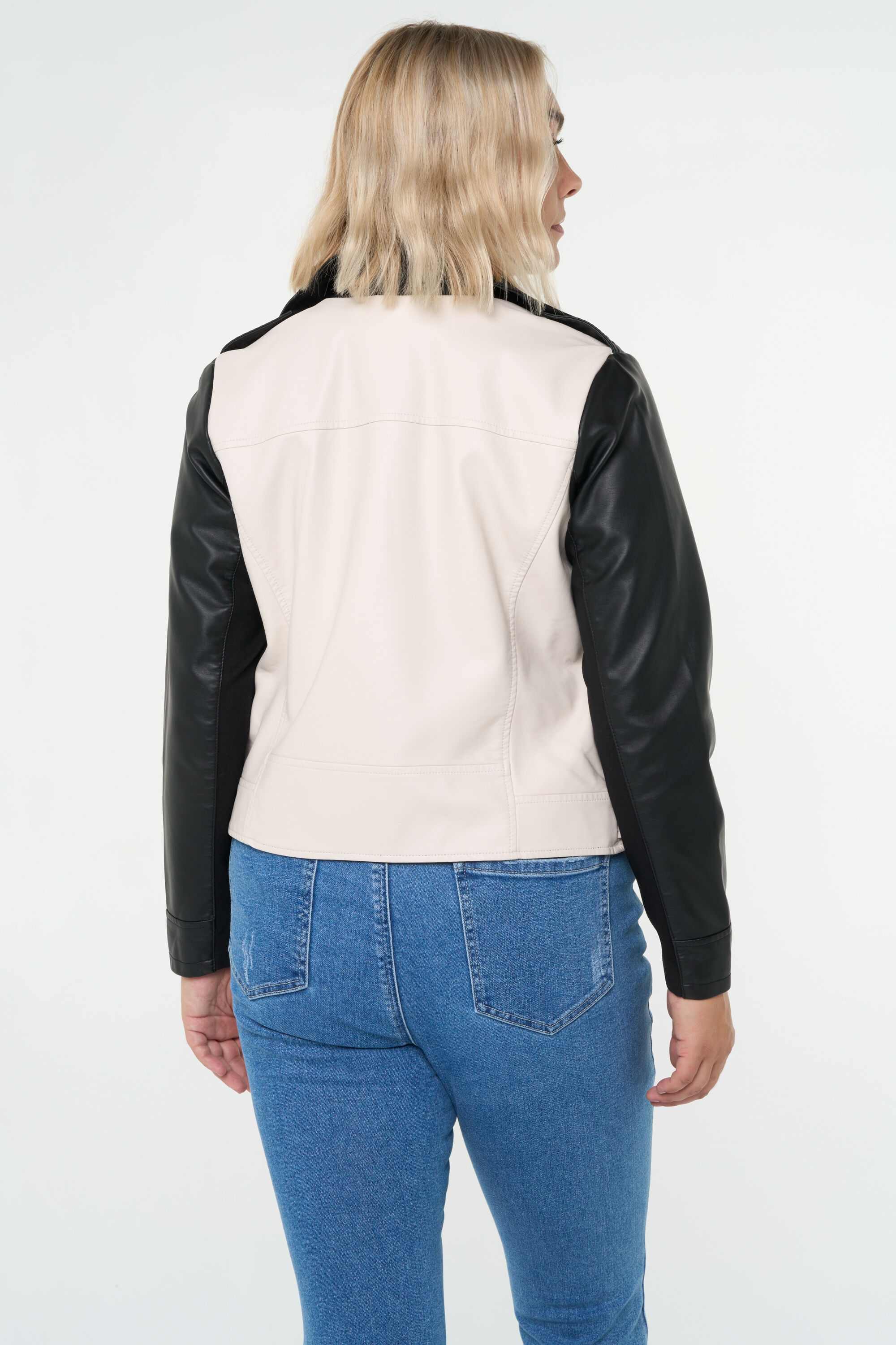 Bikerjack in duo kleur image number 4