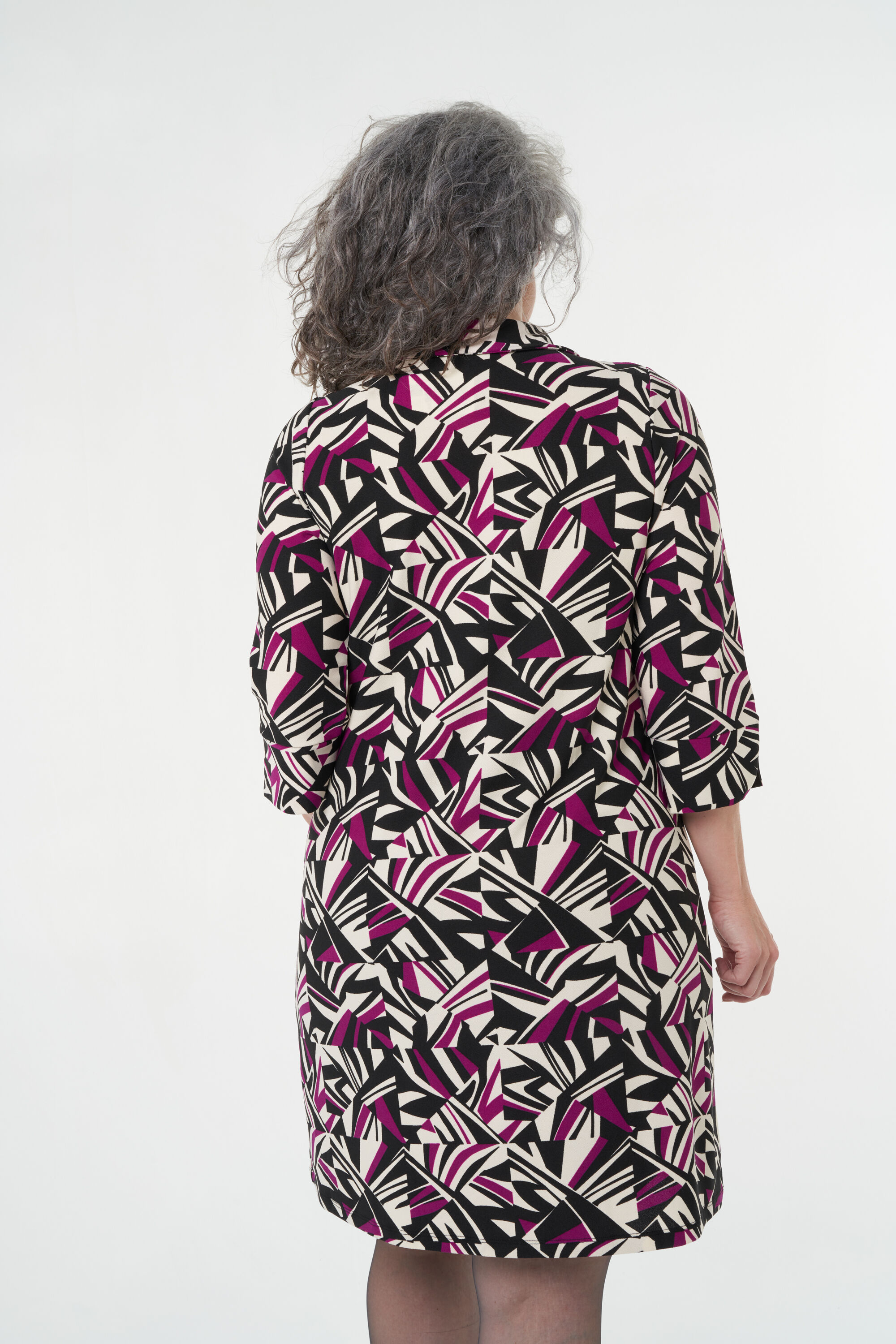 Midi jurk met print image number 4