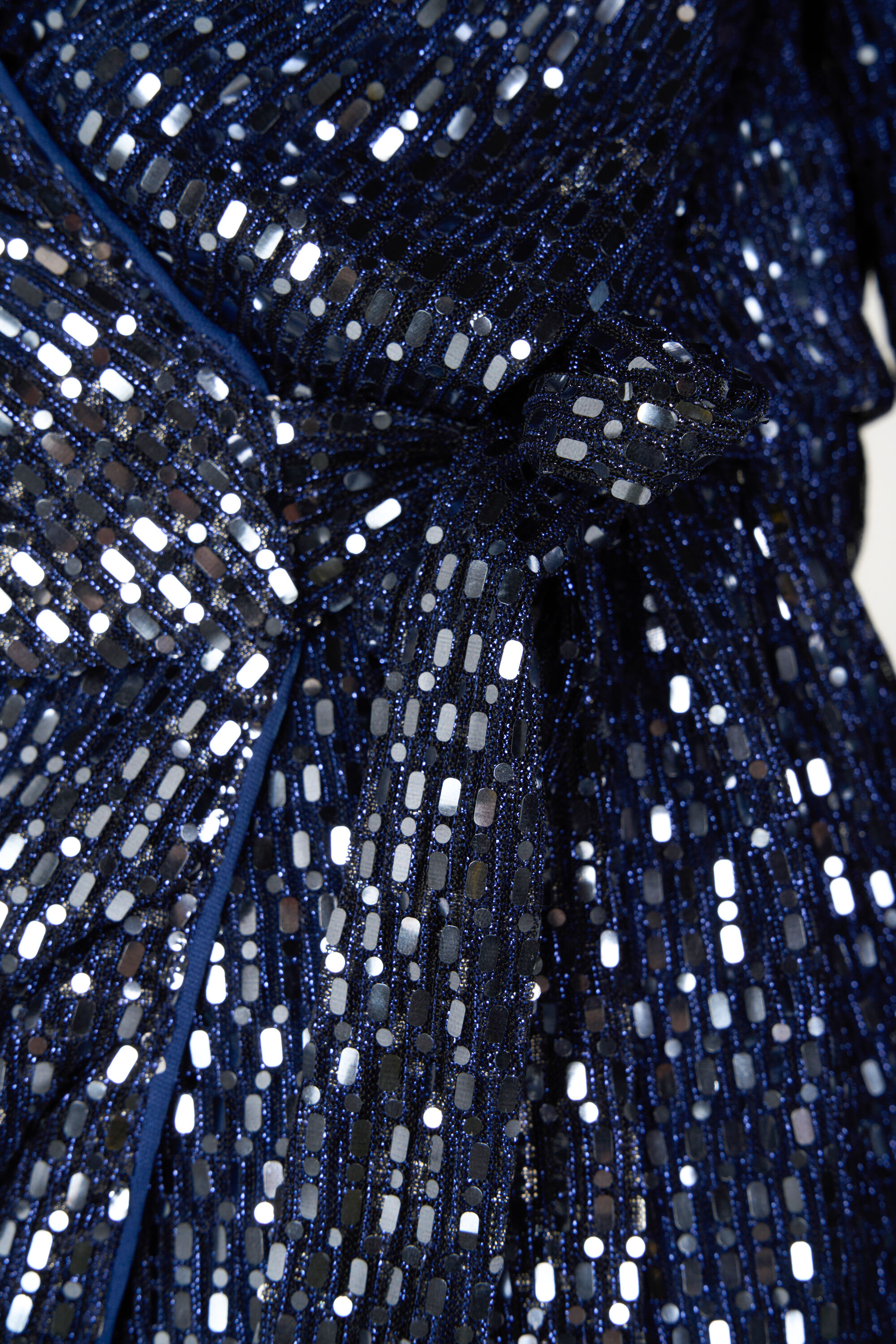 Blauwe glitter store jurk