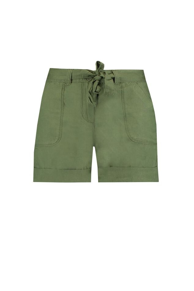 Short in linnenmix met borduursel image number 1