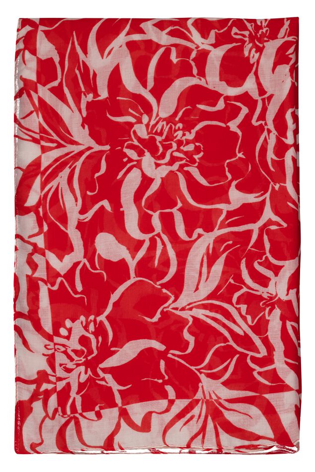 Sjaal met bloemenprint image number 1