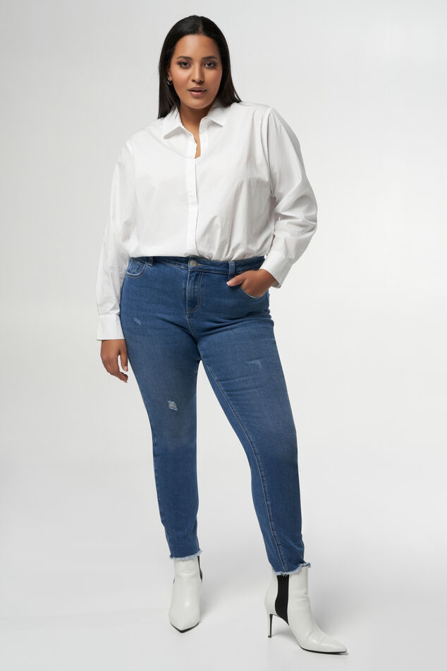 Cropped straight leg jeans  image 6