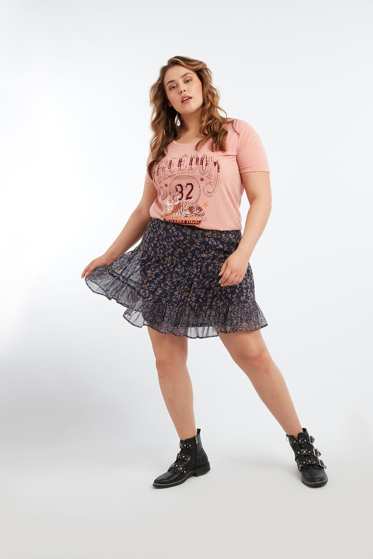 T-shirt met print opdruk image number 3