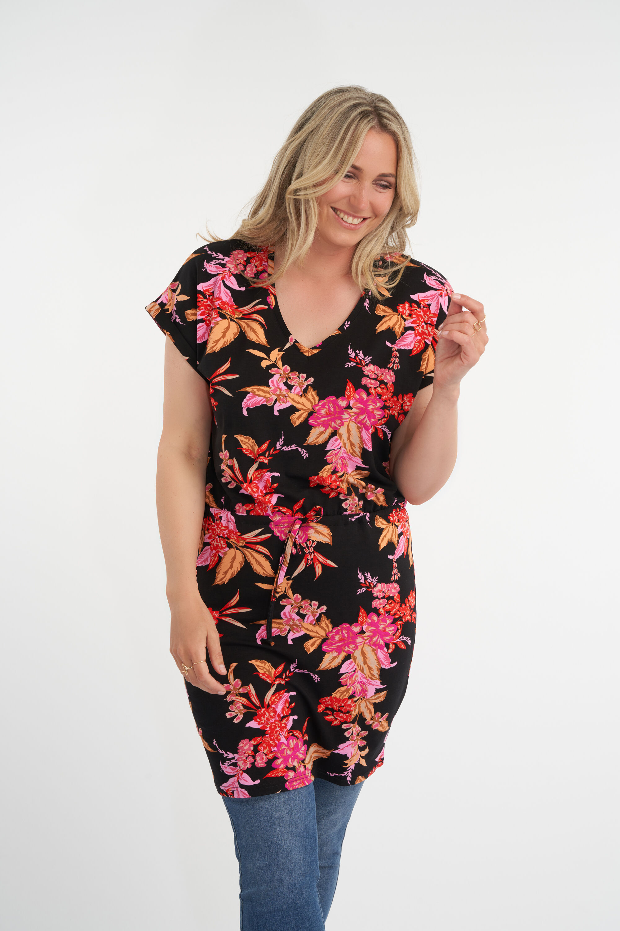 Lange tuniek met rijgdetail image number 5