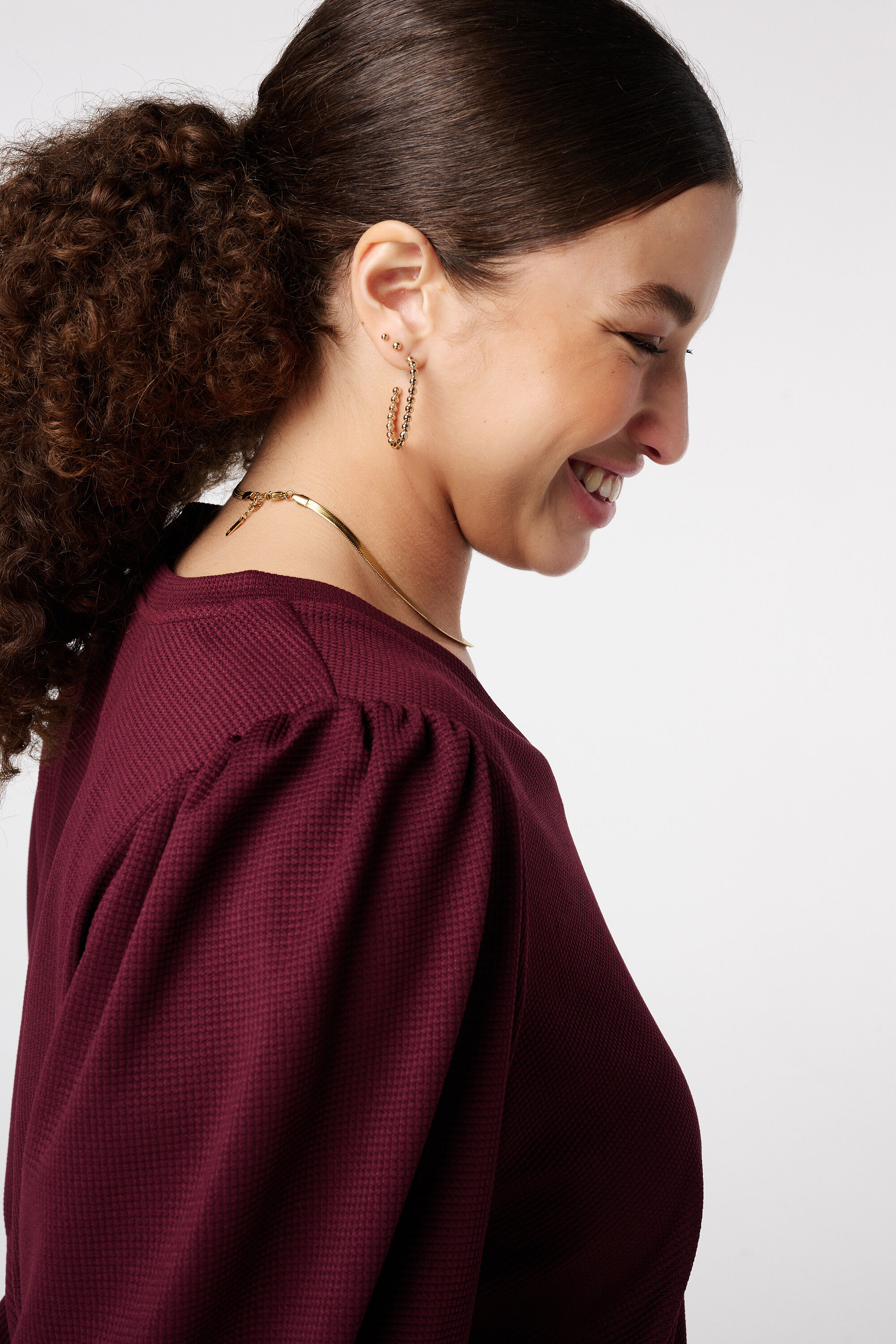 Top met pofmouwen image number 4