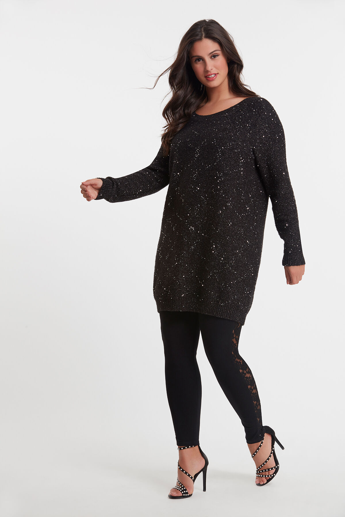 Trui met pailletten image number 3