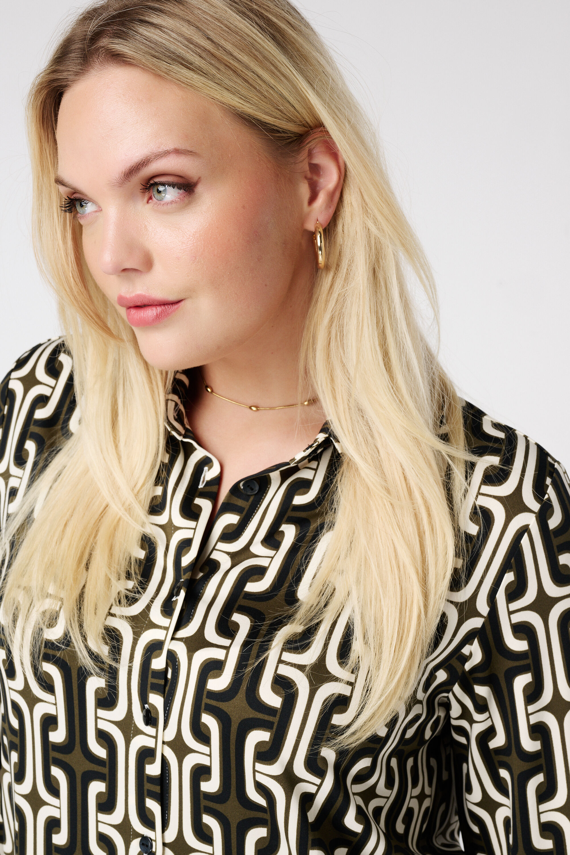 Lange blouse met print image number 4