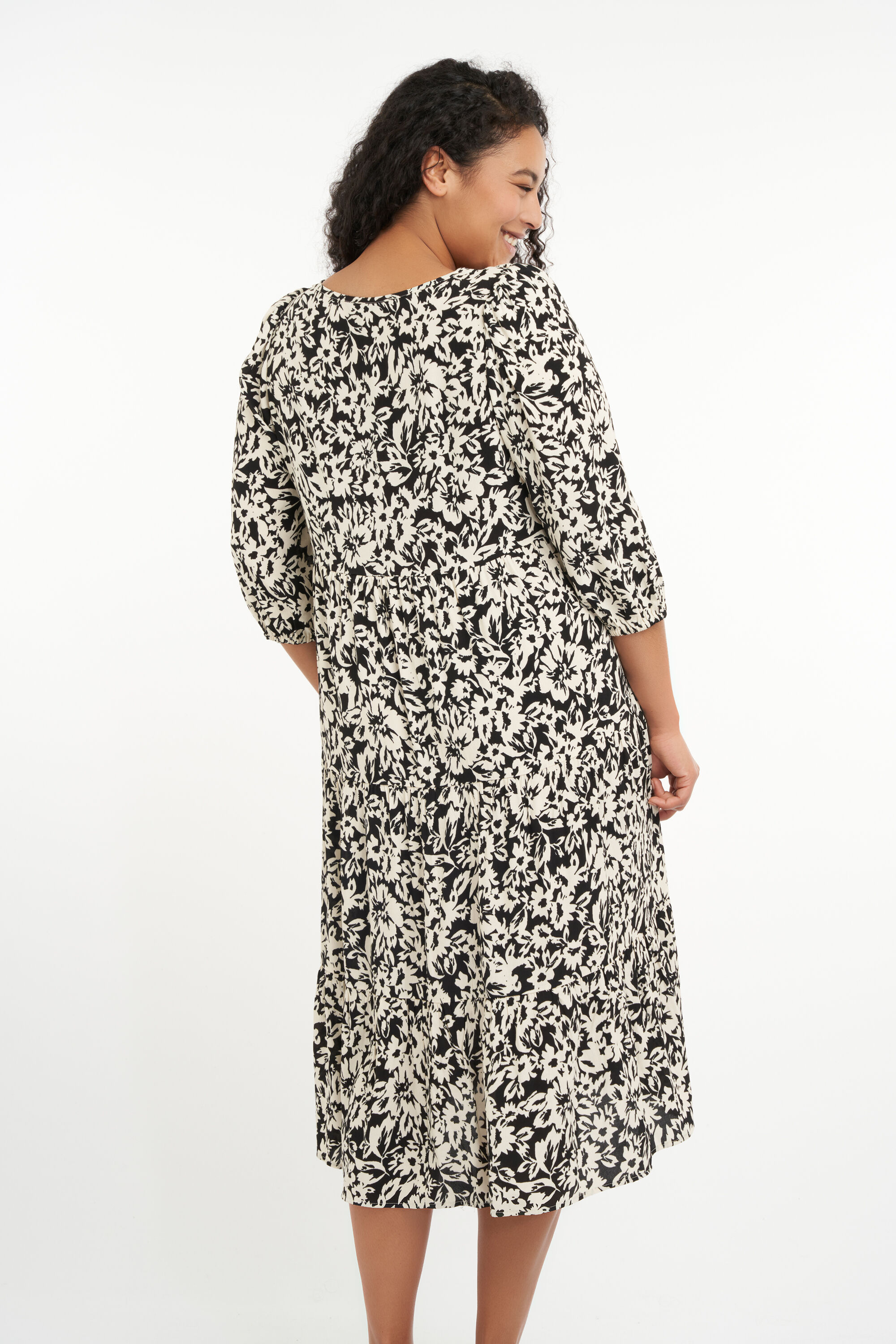 Lange jurk met print image number 3