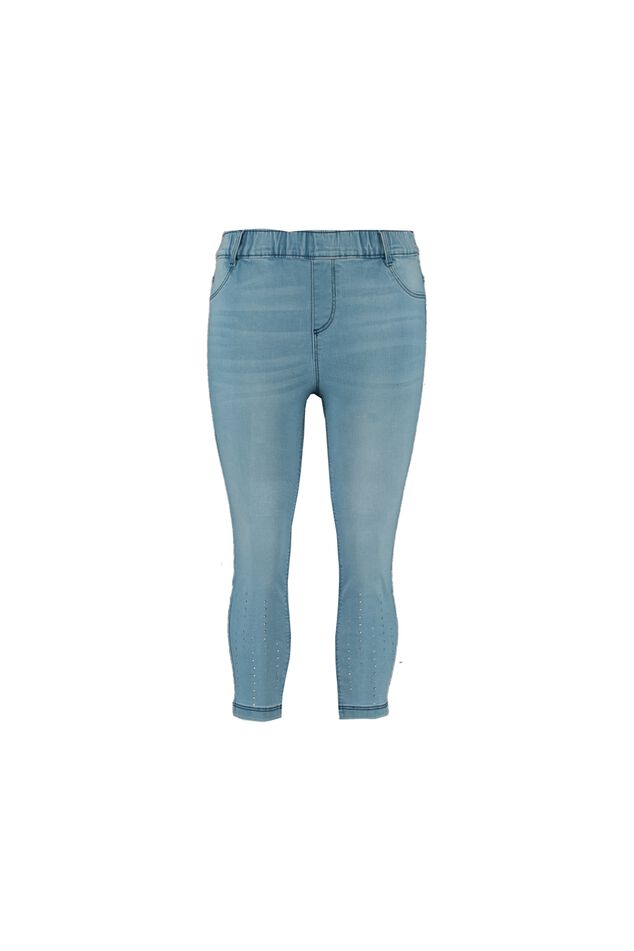 Cropped tregging POPPY met strass steentjes image number 1