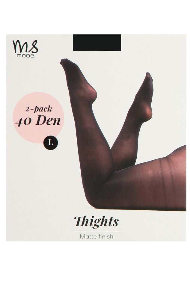 2-pack Basis panty 40 denier  image number 1